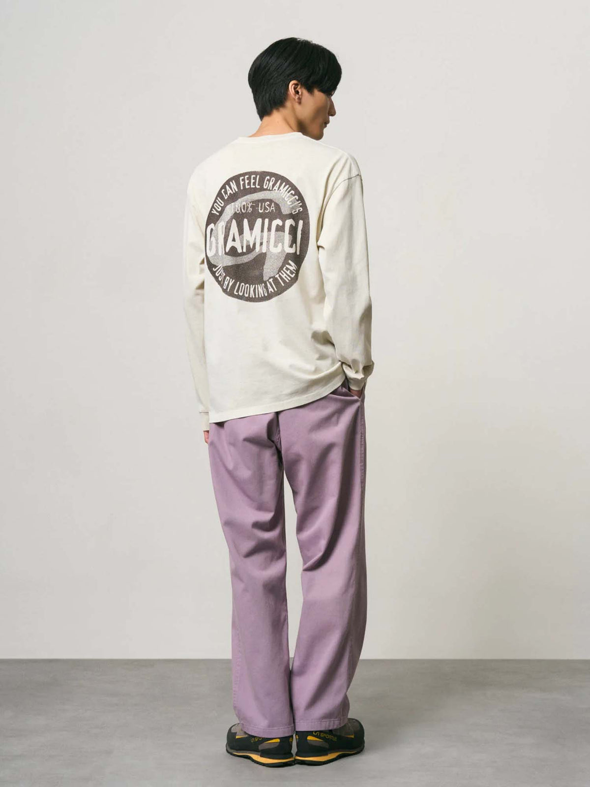 Gramicci Pigment Dyed Icon Long Sleeve Tee Beige