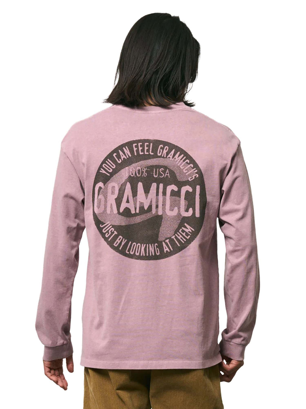 Gramicci Pigment Dyed Icon Long Sleeve Tee Rosa