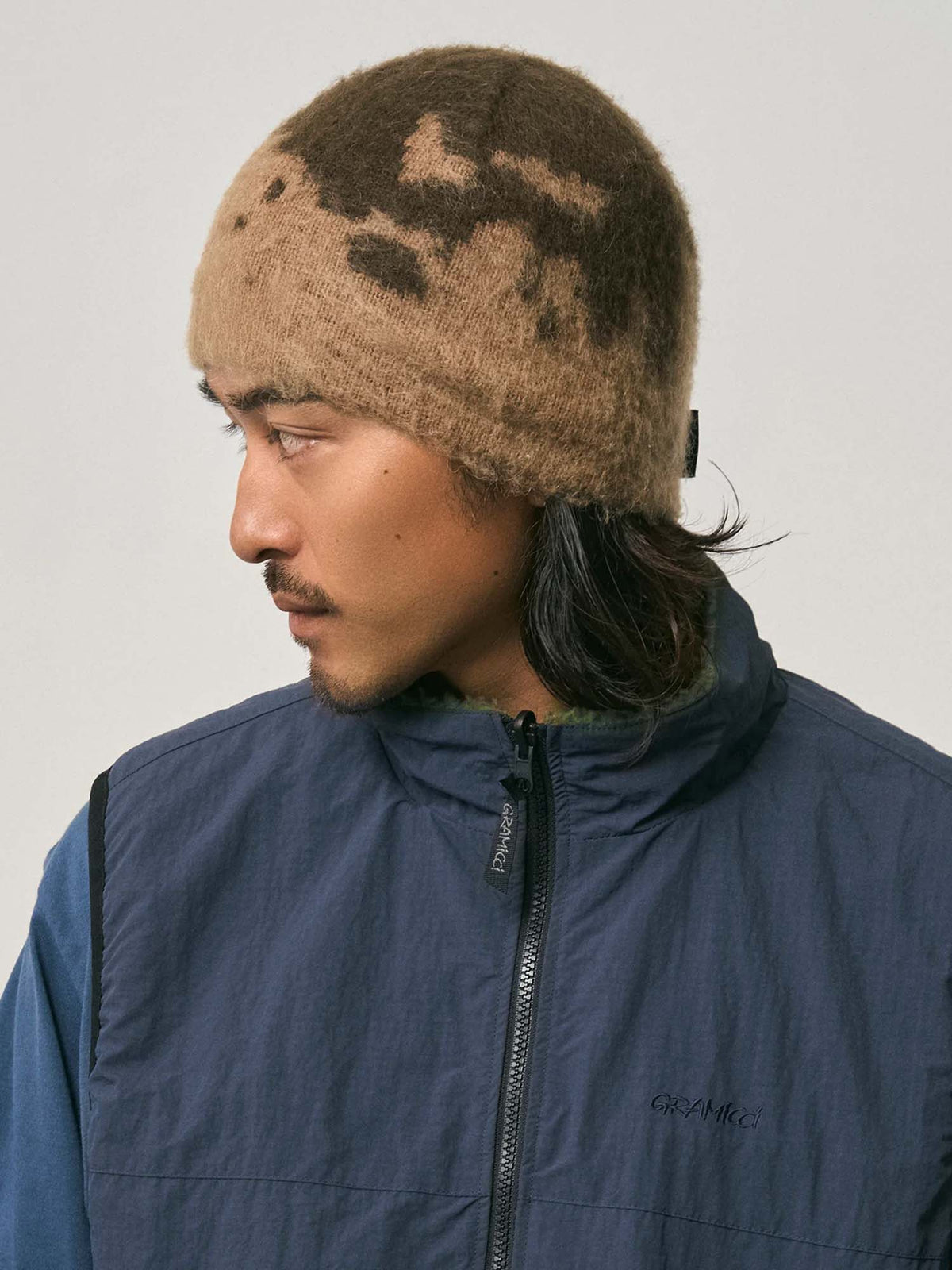Gramicci Gramicci Mohair Splatter Beanie Multicolore