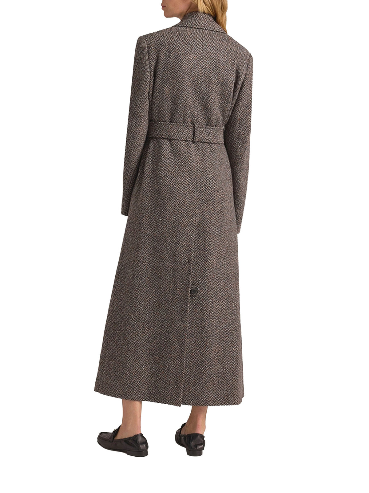Momonì Cappotto lungo doppiopetto Elin Multicolore