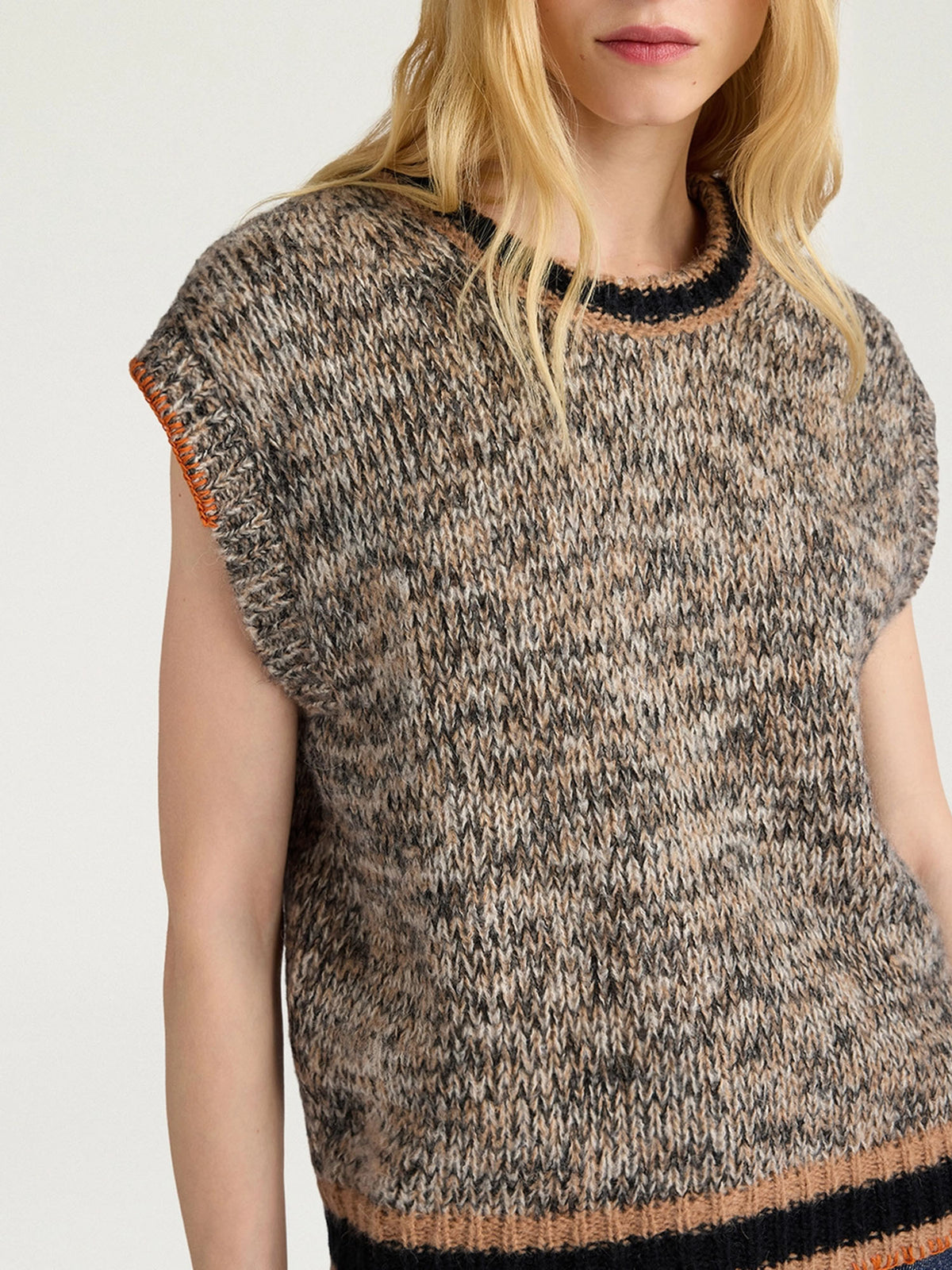 Momonì Maglia Lett in mohair Multicolore