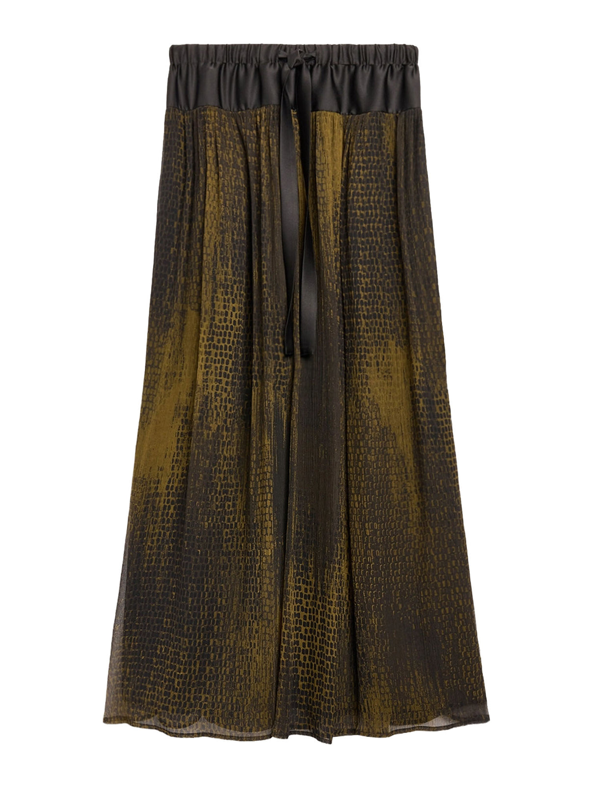 Momonì Gonna lunga Liosa Bis in chiffon creponne di seta stampata Multicolore