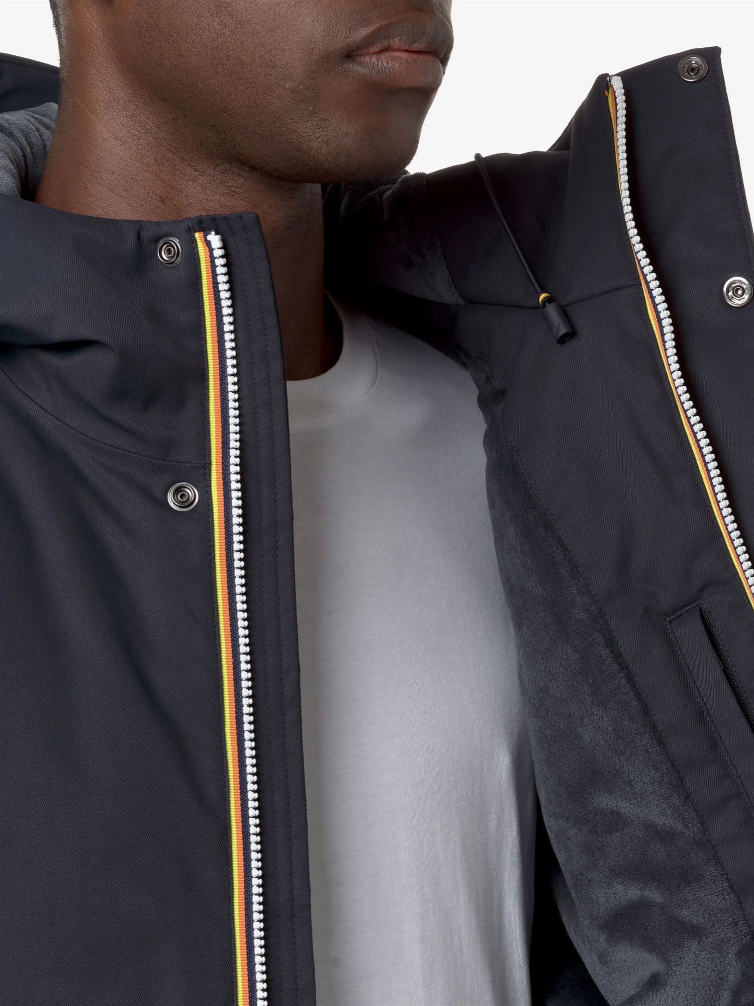 K-way Giacca Jacko Twill Marmotta Blu