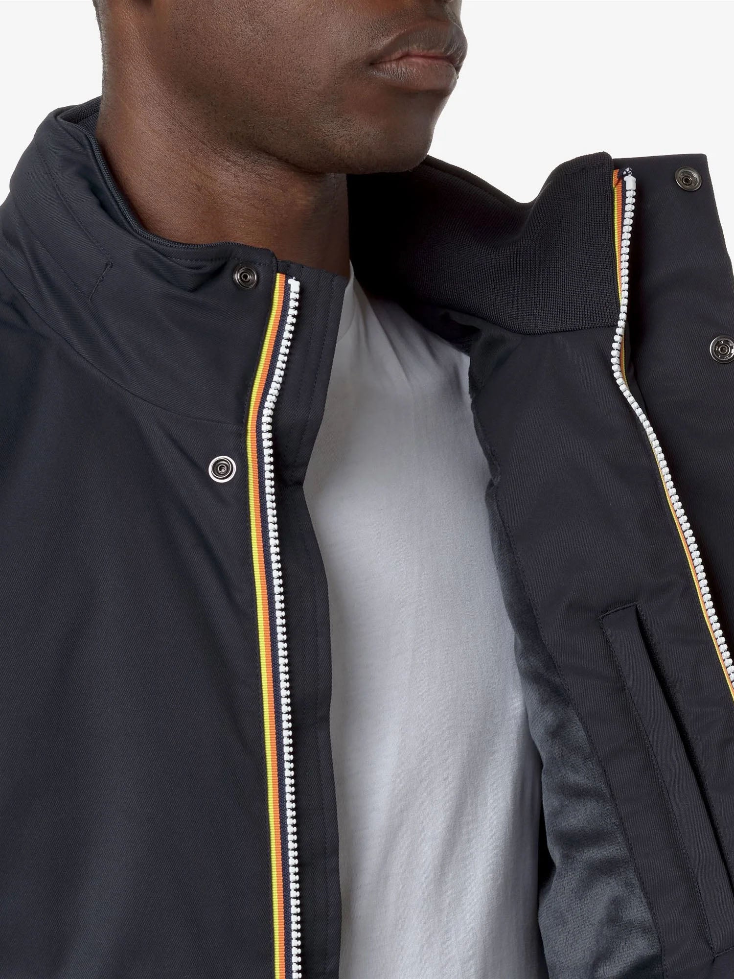 K-way Giacca Amaury Twill Marmotta Blu