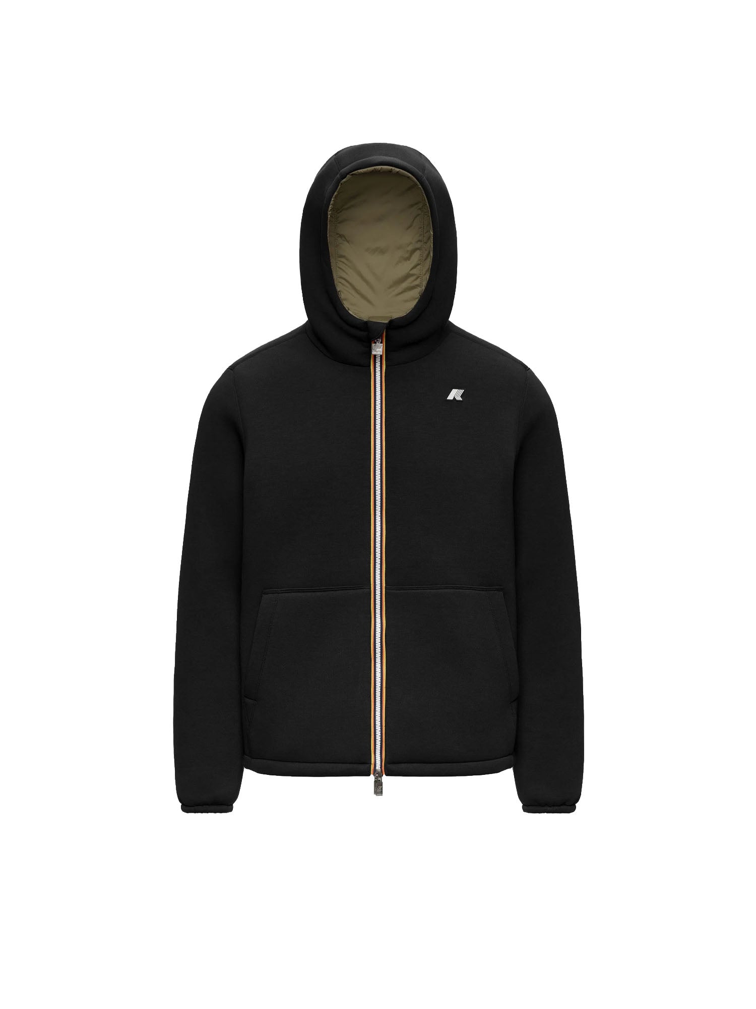 K-way Giacca Jack Spacer Nylon Doppio Nero