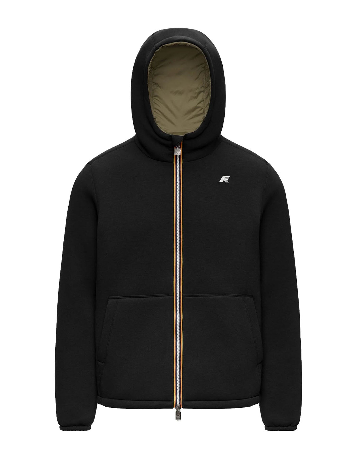K-way Giacca Jack Spacer Nylon Doppio Nero