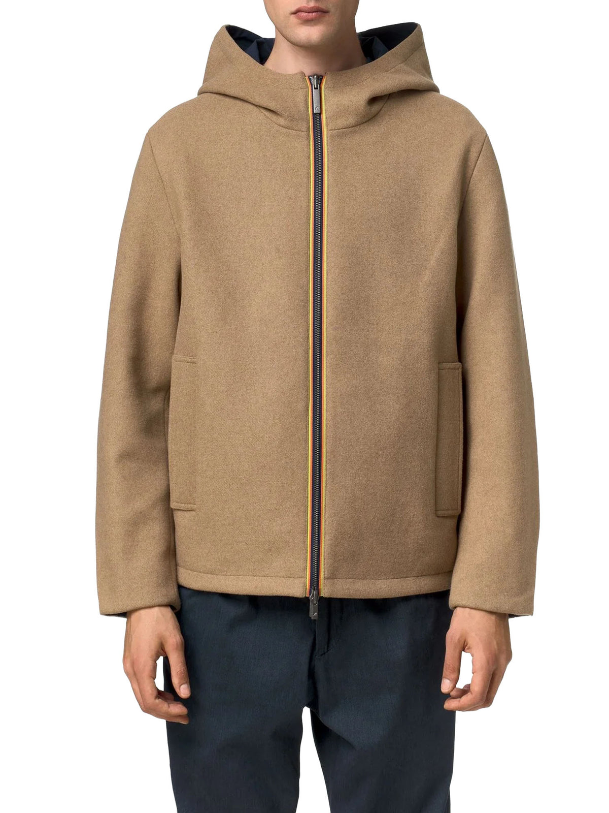 K-way Giacca Claudel Wool Bonded Double Beige