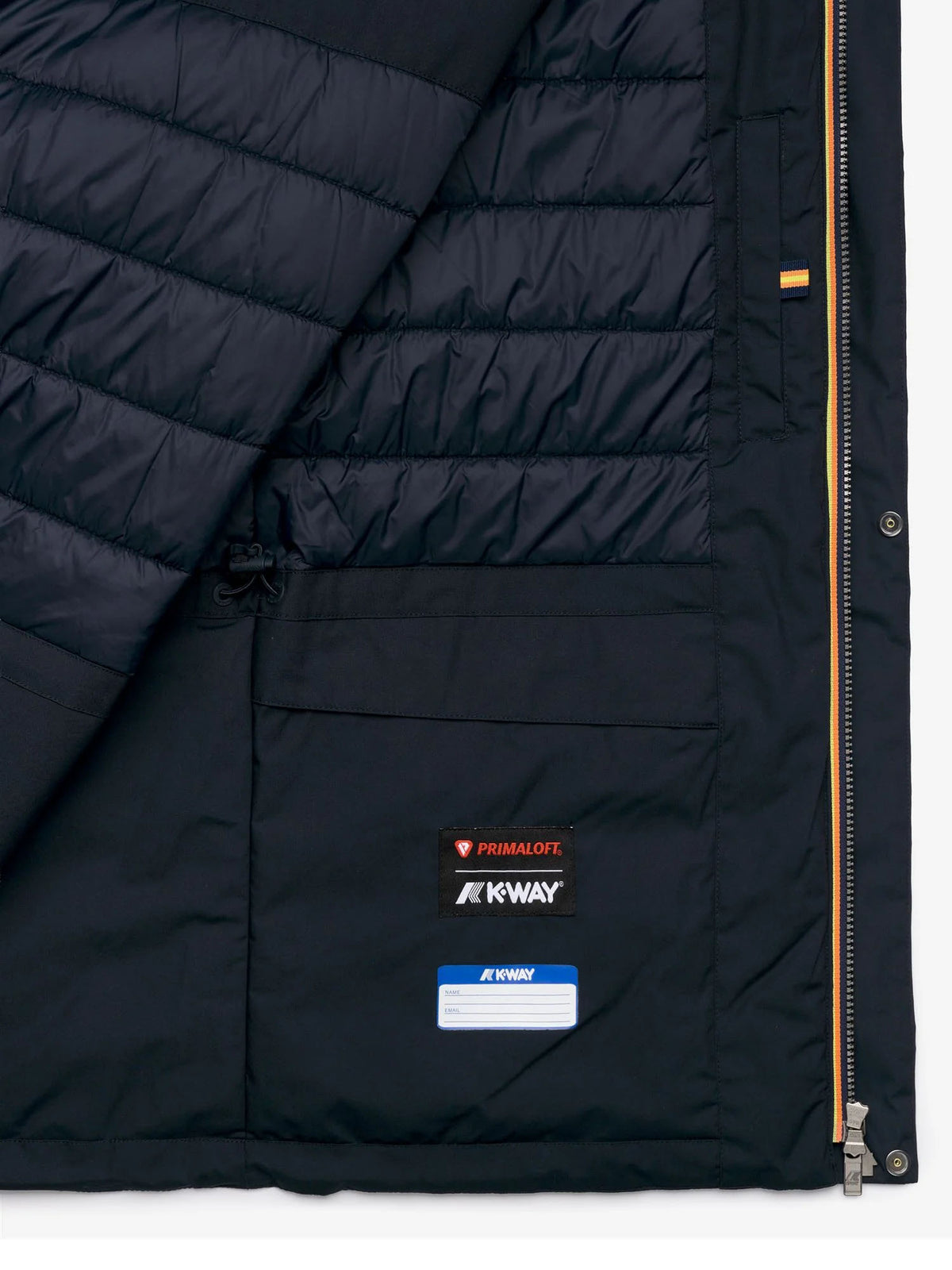 K-way Giacca Manuene Warm Micro Canvas Blu