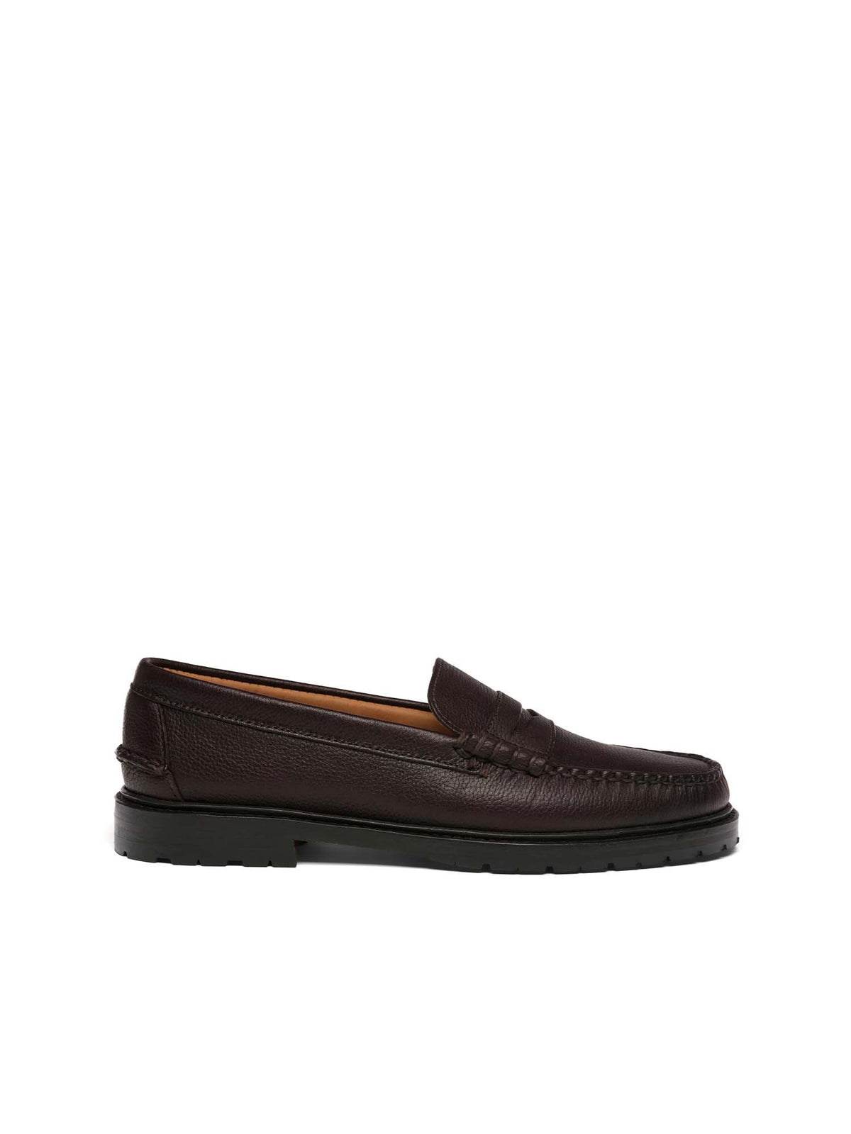 Sebago Mocassino in pelle martellata Dominic RRS da uomo Marrone