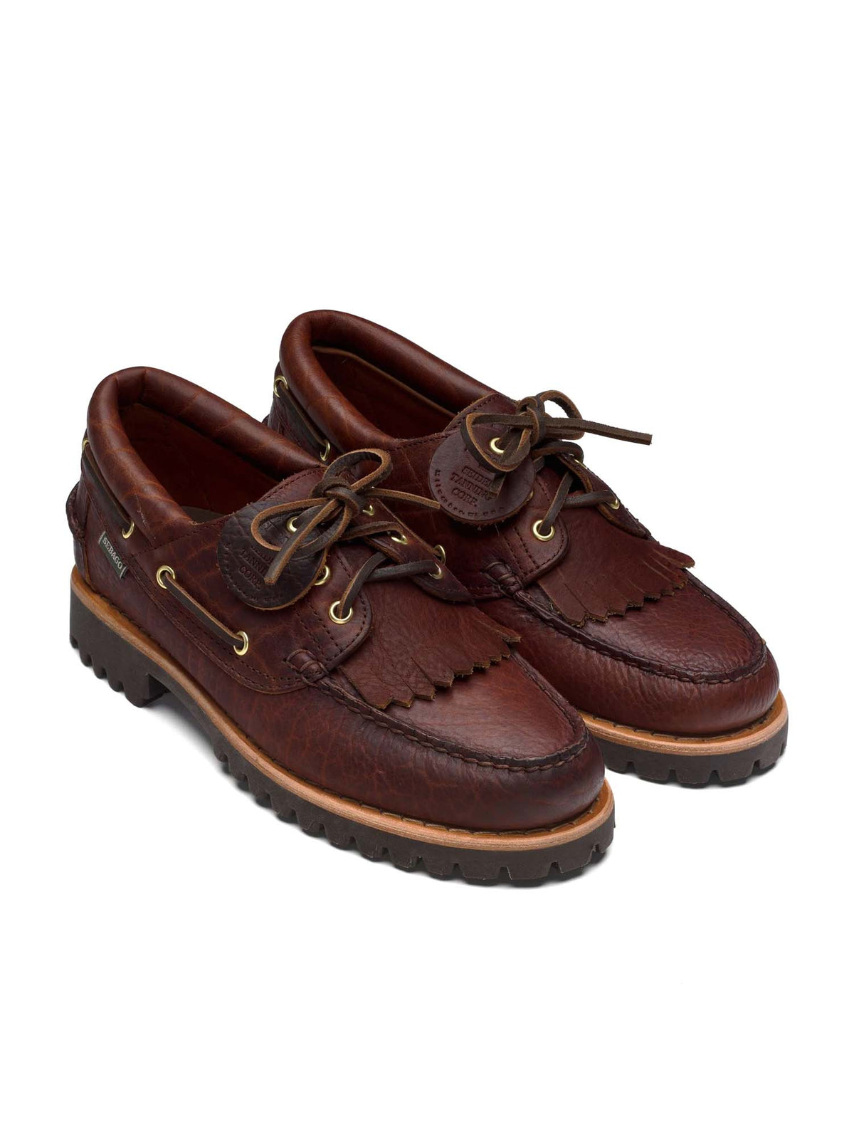 Sebago Mocassino da barca in pelle Acadia Artisan Momoth Marrone
