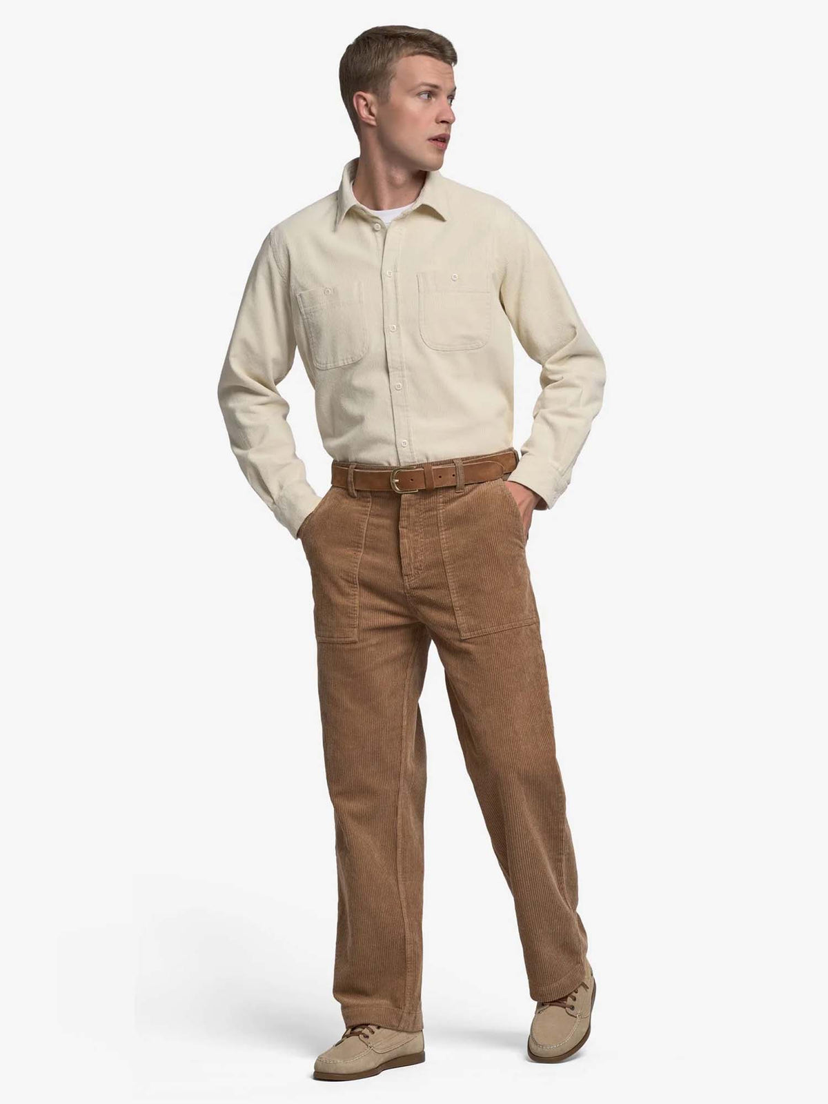 Sebago Pantaloni in velluto Milton Corduroy Marrone