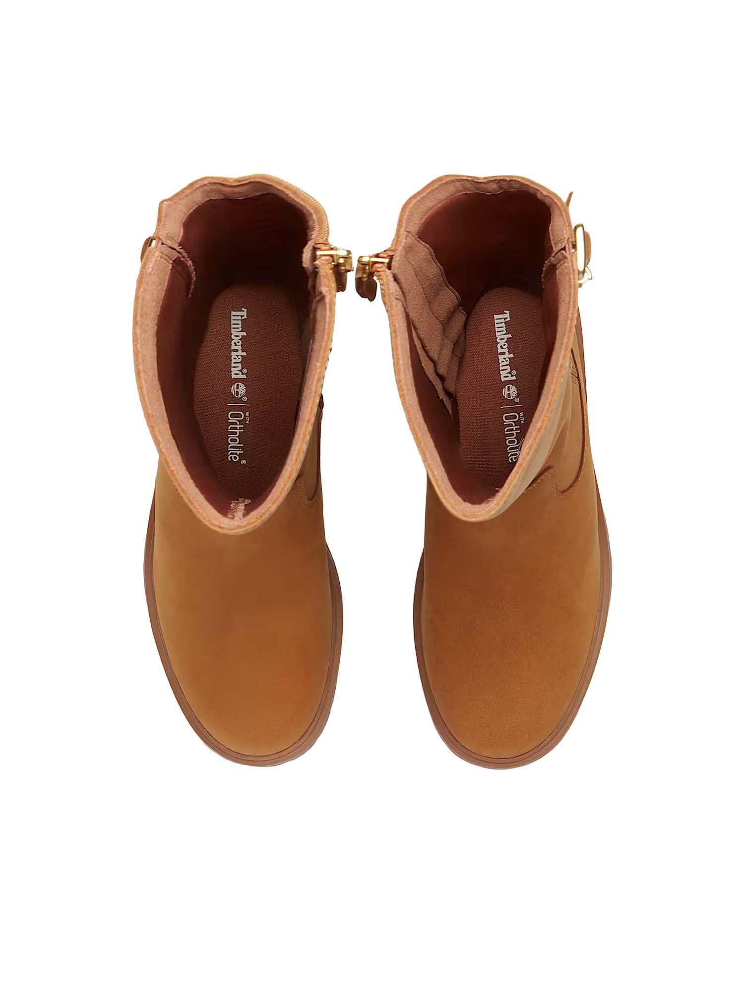 Timberland Stivale Alto con Zip Laterale Stone Heights da Donna Marrone