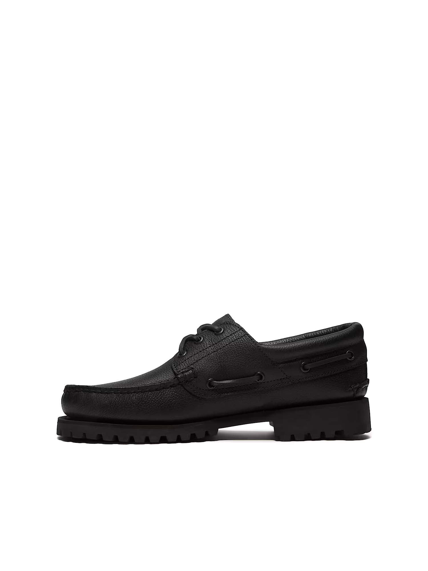 Timberland Scarpa da Barca Timberland® Authentic 3-Eye Lug Handsewn da Uomo Nero