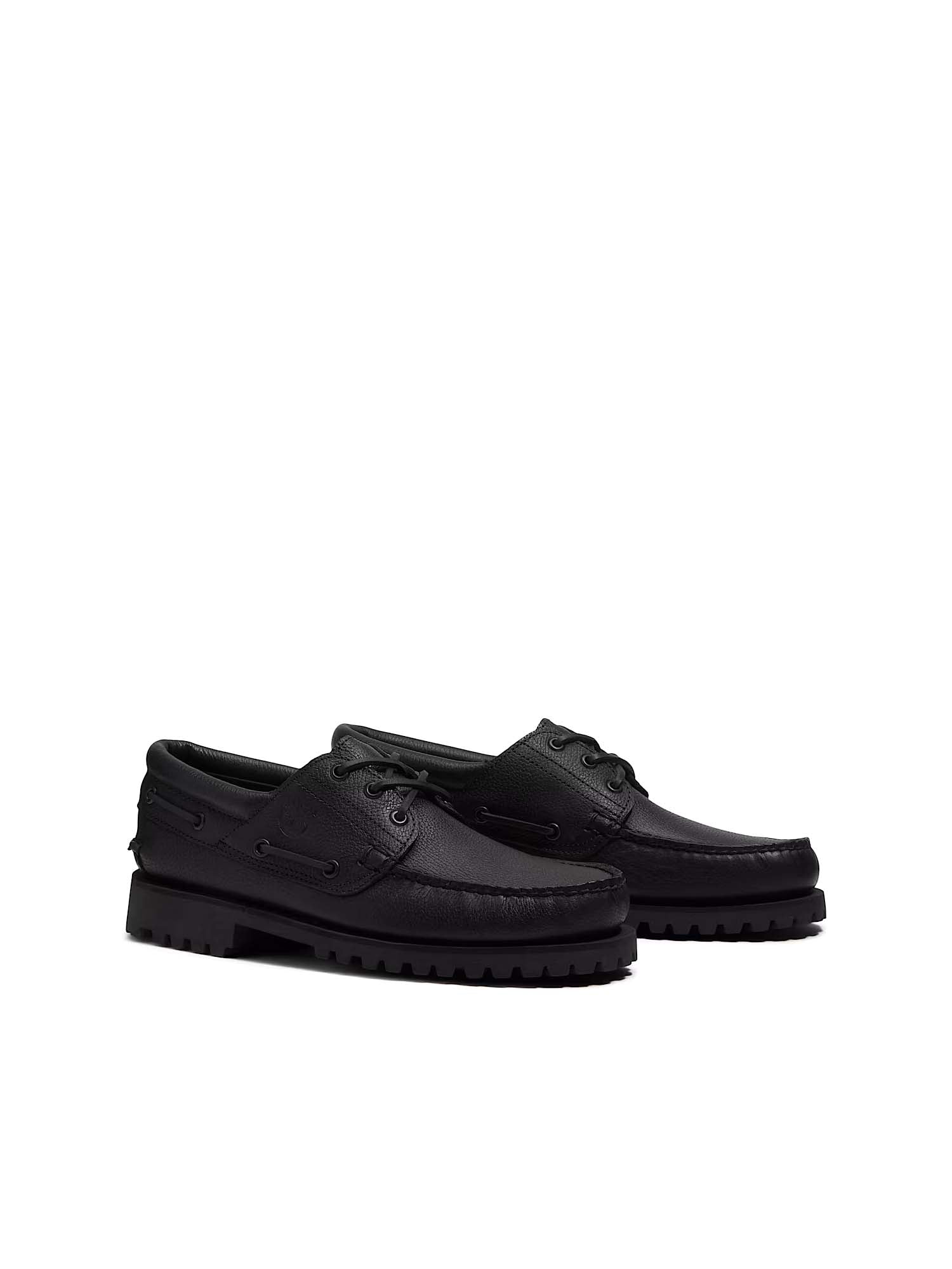 Timberland Scarpa da Barca Timberland® Authentic 3-Eye Lug Handsewn da Uomo Nero