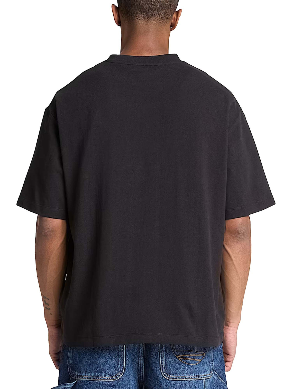 Timberland T-shirt a Maniche Corte Rugged Boot da Uomo Nero
