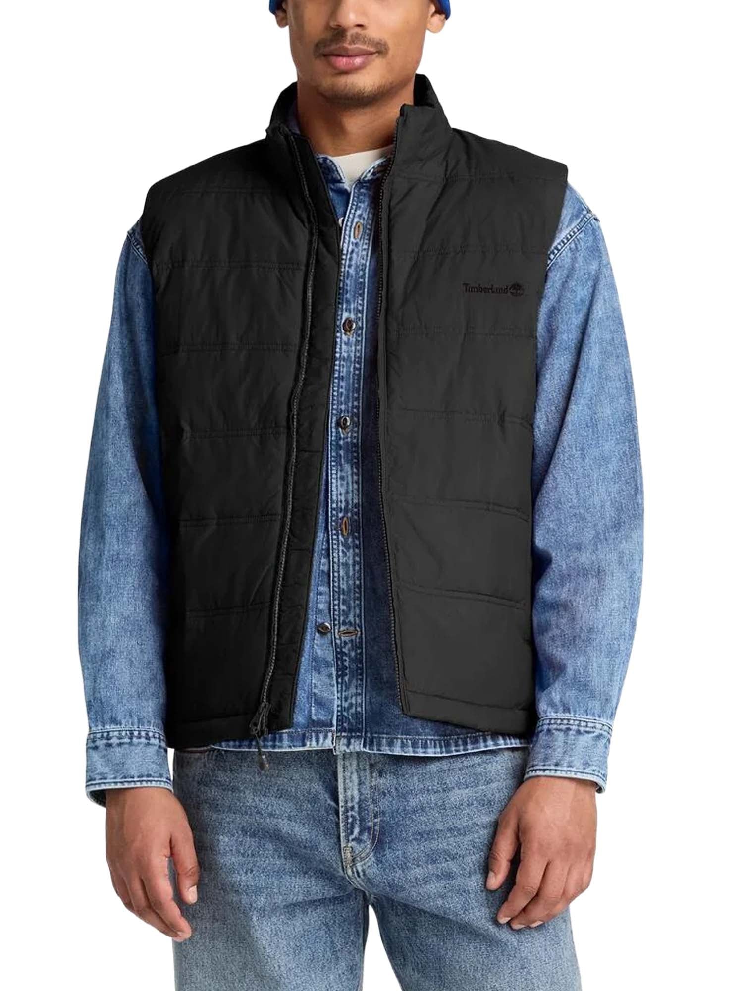 Timberland Piumino Smanicato Idrorepellente Axis Peak da Uomo Nero
