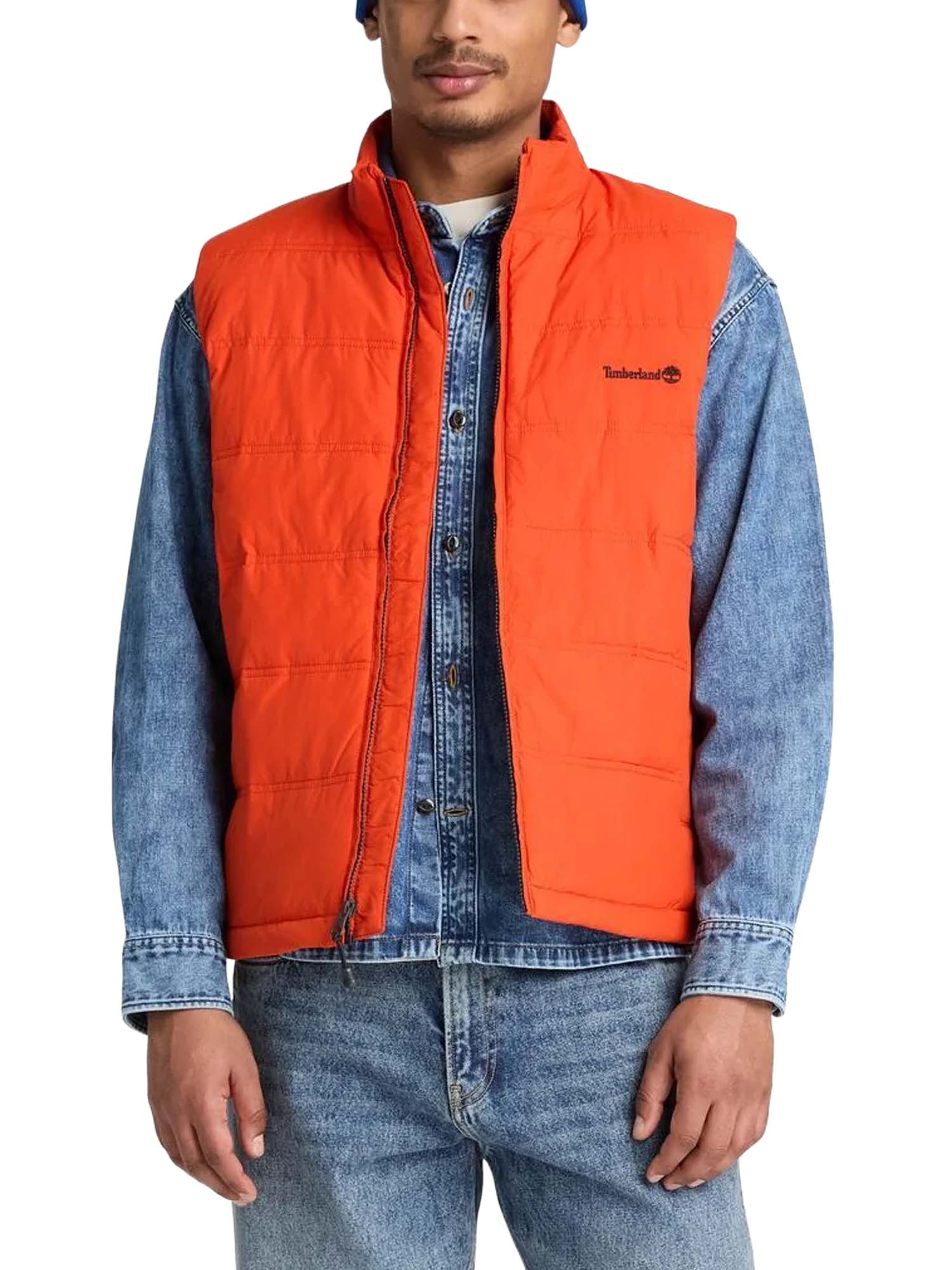 Timberland Piumino Smanicato Idrorepellente Axis Peak da Uomo Arancione