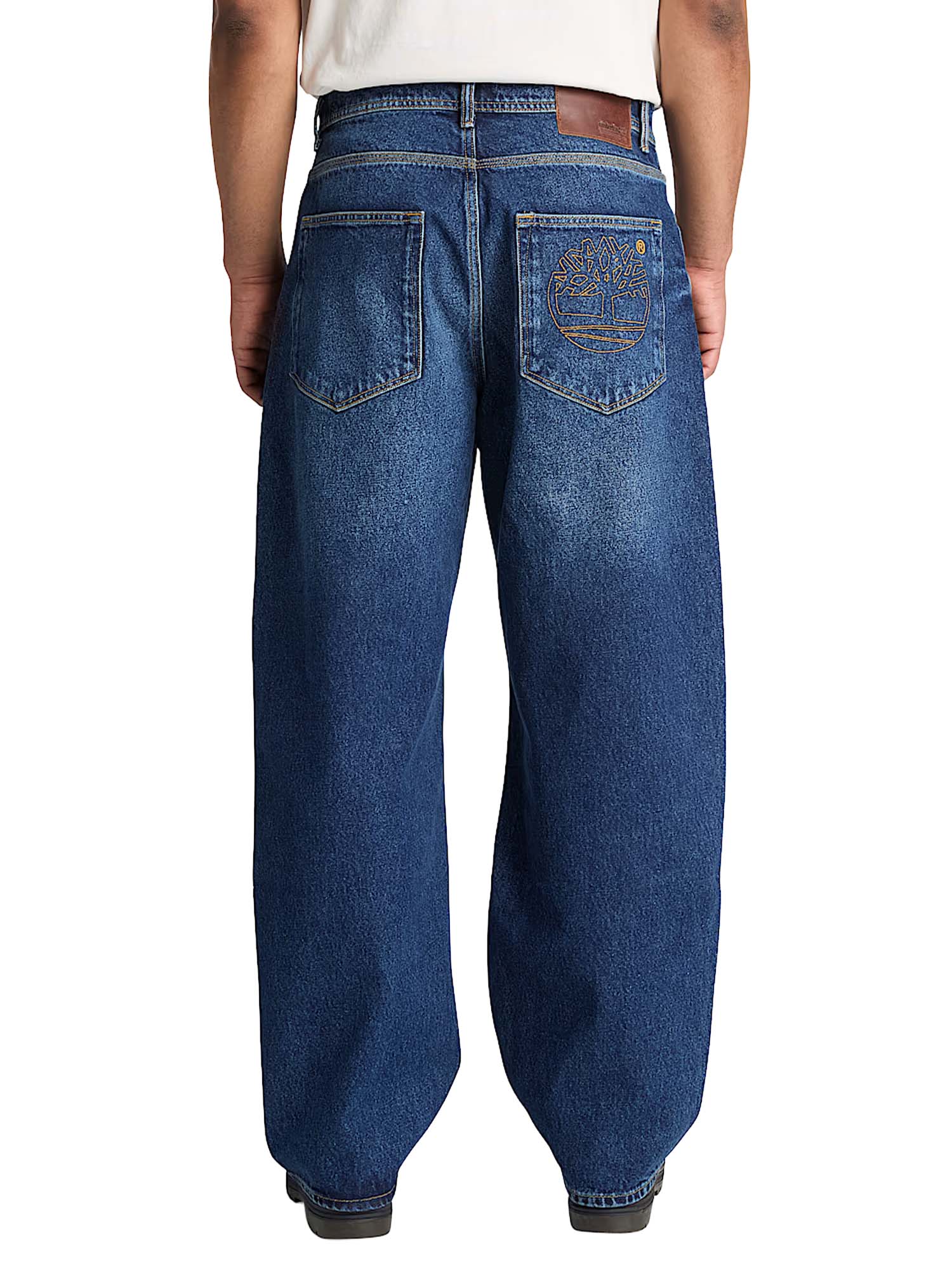 Timberland Pantaloni larghi in denim da Uomo Blu