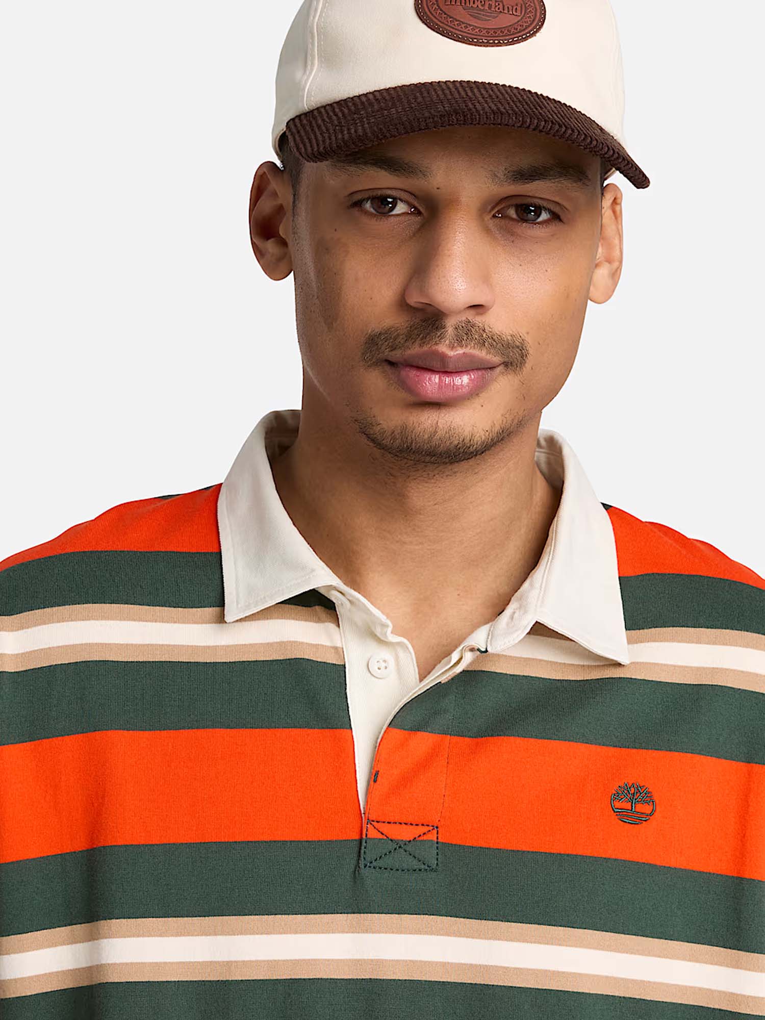 Timberland Polo Rugby a Maniche Lunghe da Uomo Arancione