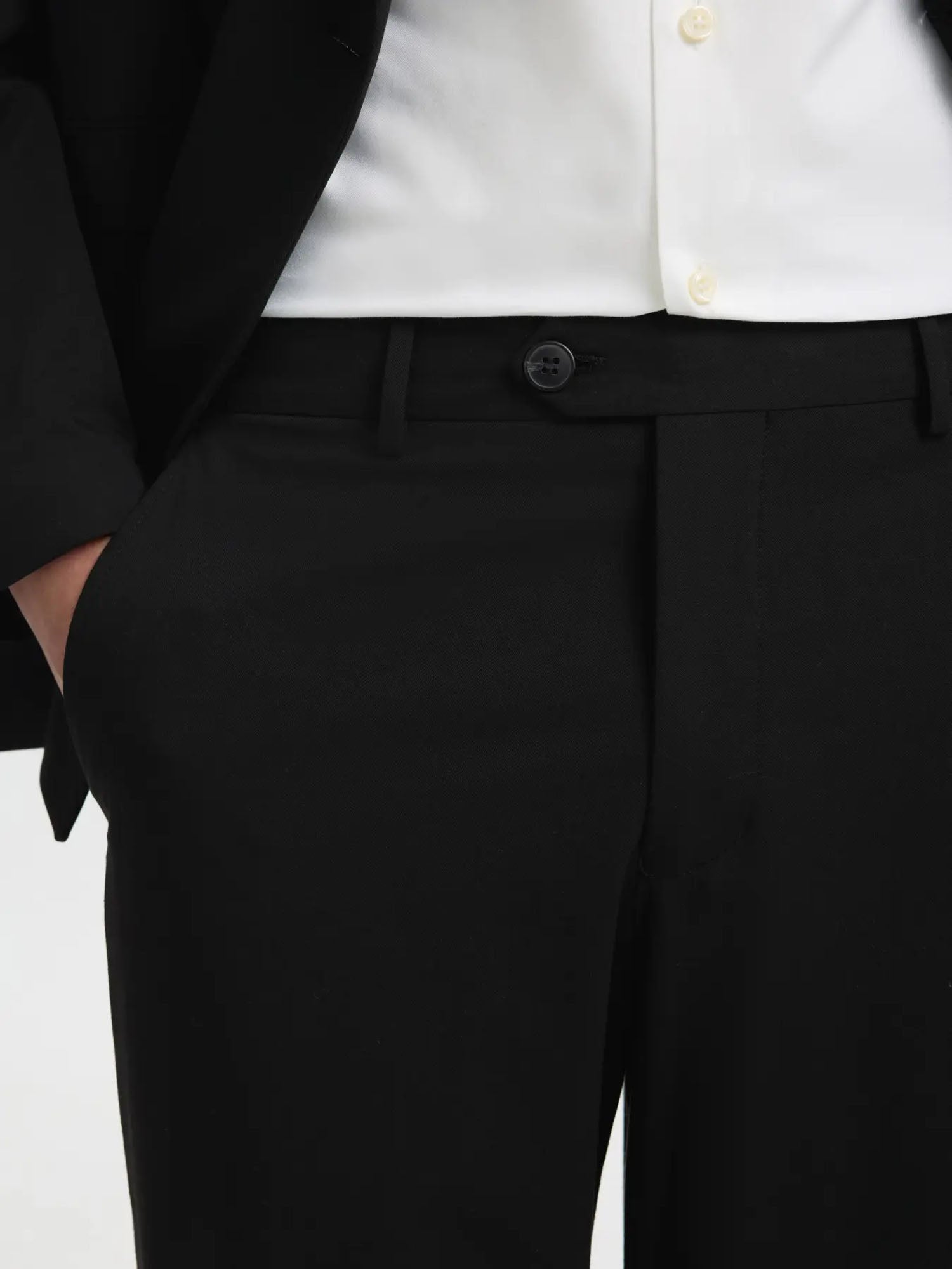 Selected Pantalone sartoriale SLMLoose Liam 220 Flex Nero