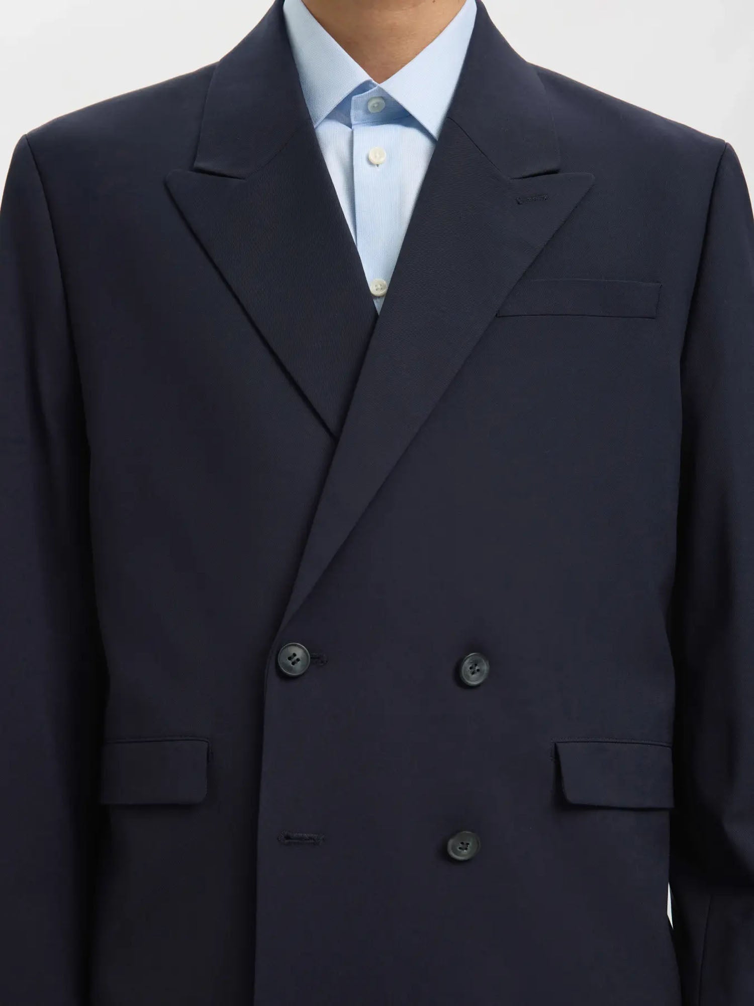 Selected Blazer SLMRELAXED-LIAM Double Breasted Blu