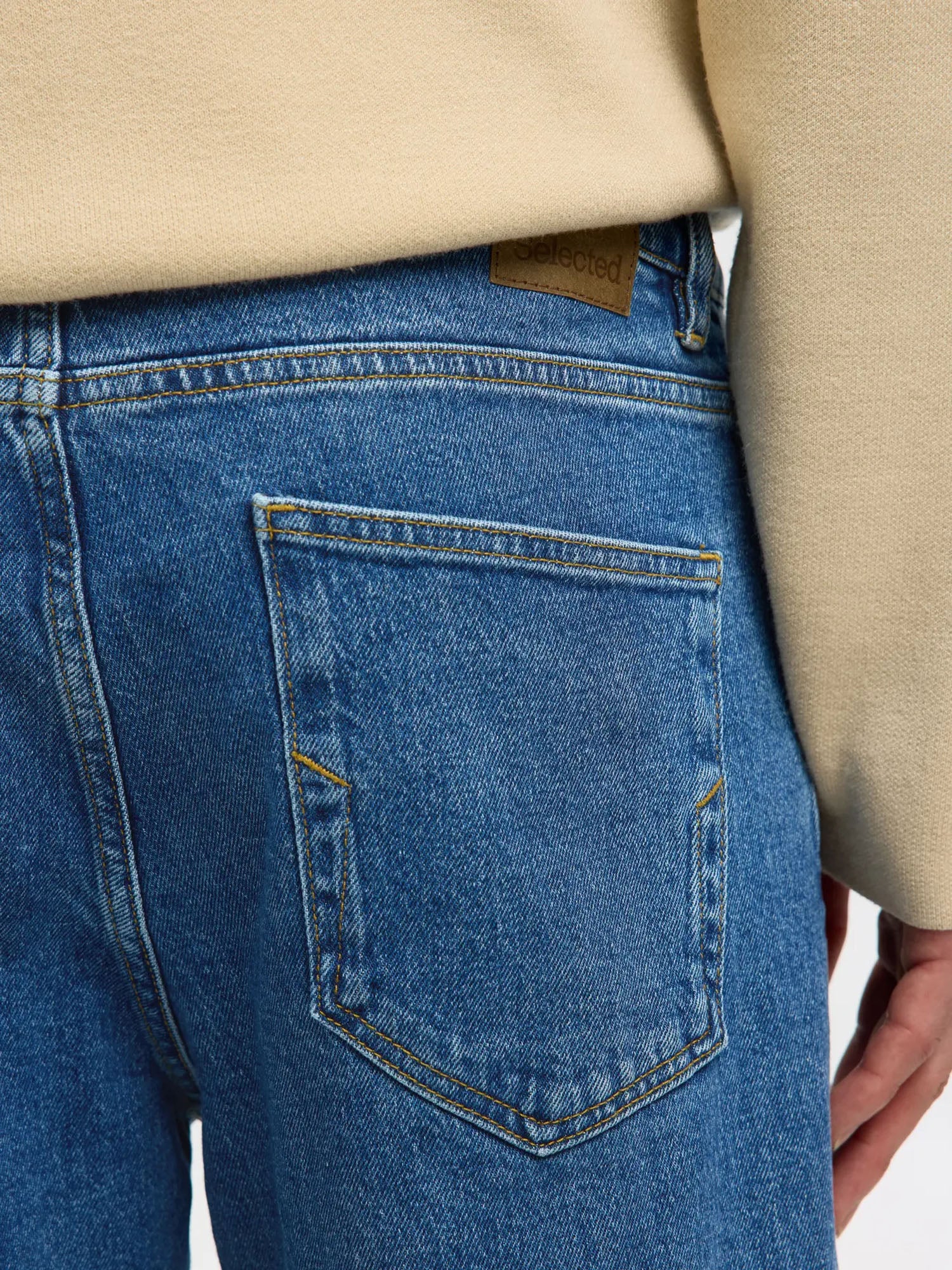 Selected Jeans SLM220 Loose Ben Kori Blu