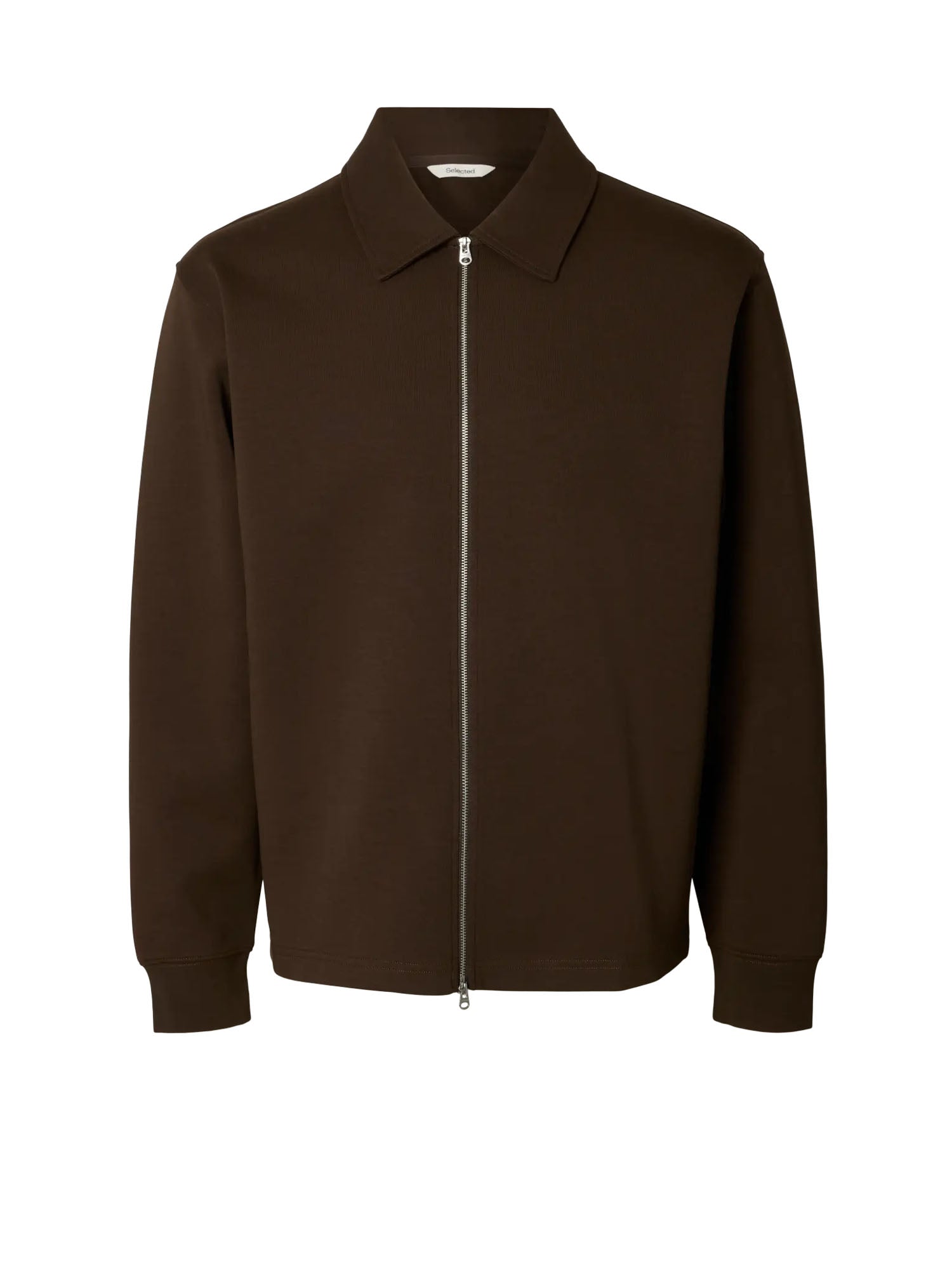 Selected Felpa SLMTOM Full Zip Marrone