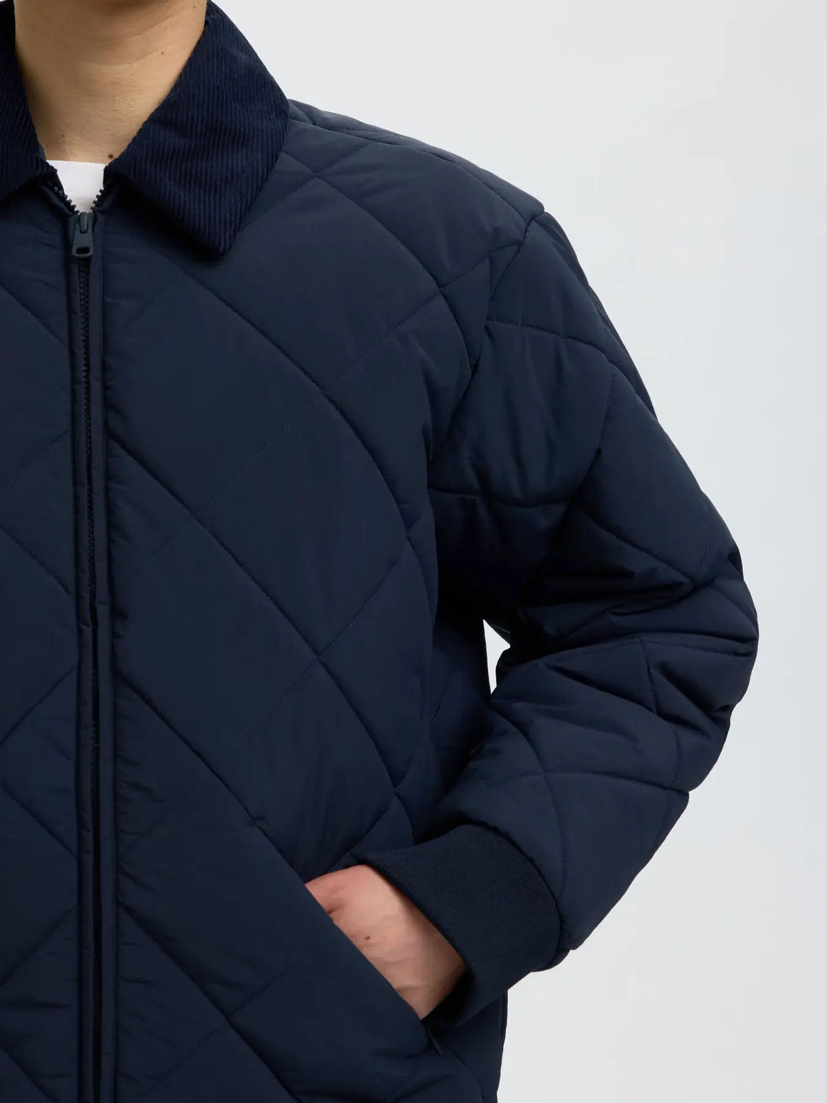 Selected SLMBryce Quilted Puffer Blu