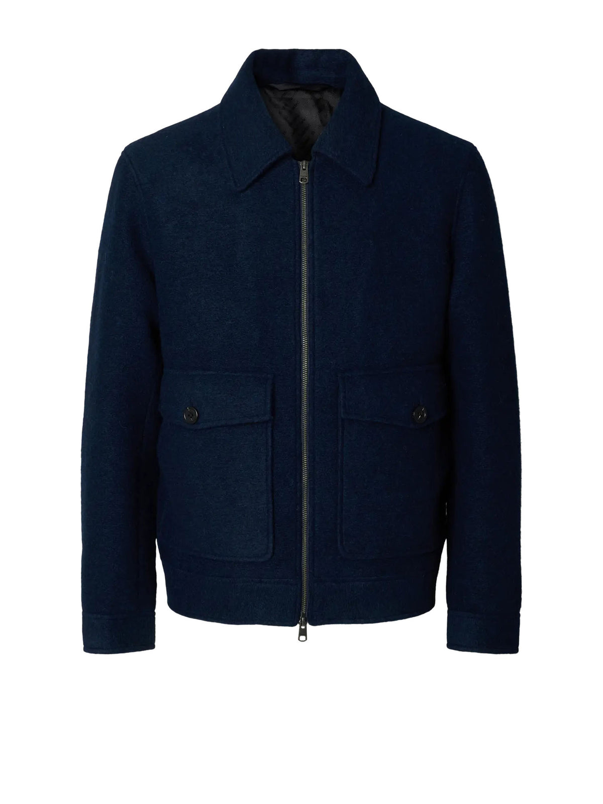 Selected SLMJakob Wool Blend Jkt Noos Blu
