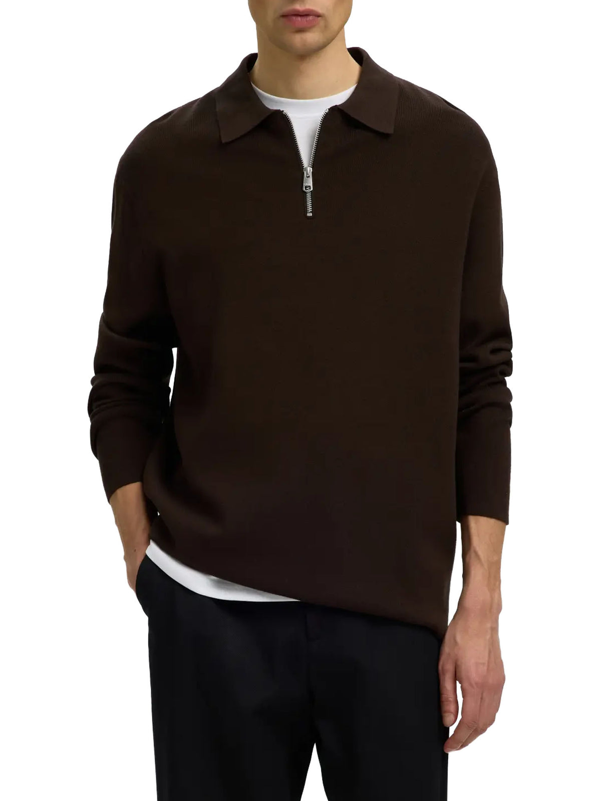Selected Maglia polo SLMTELLER Marrone