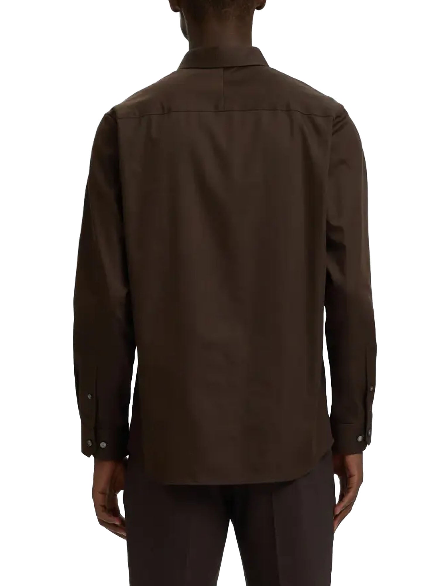 Selected Camicia SLMFILIP Performance Slim Marrone