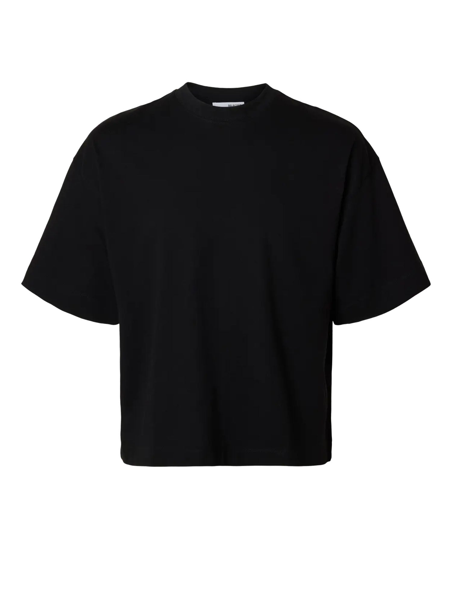 Selected T-shirt SLWCOLWOMAN Oversized Nero