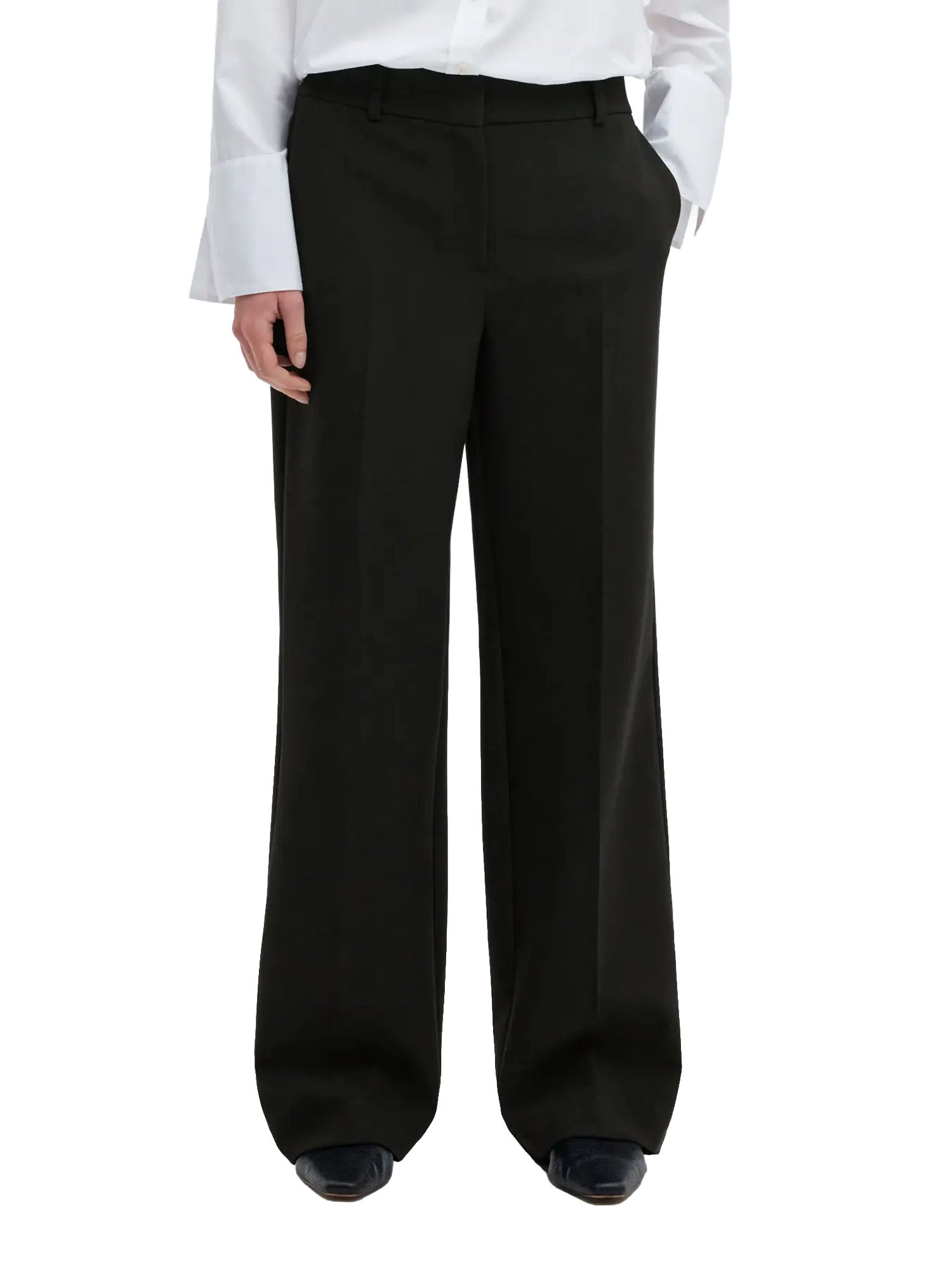 Selected SLWRita MW Wide Pant FD NOOS Nero
