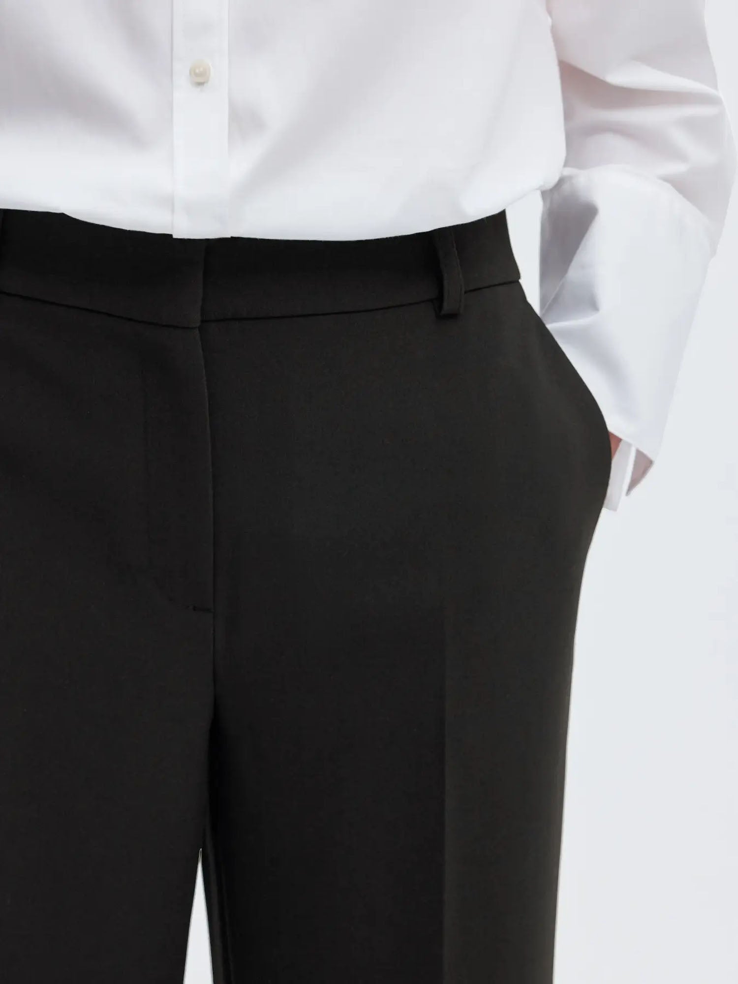 Selected SLWRita MW Wide Pant FD NOOS Nero