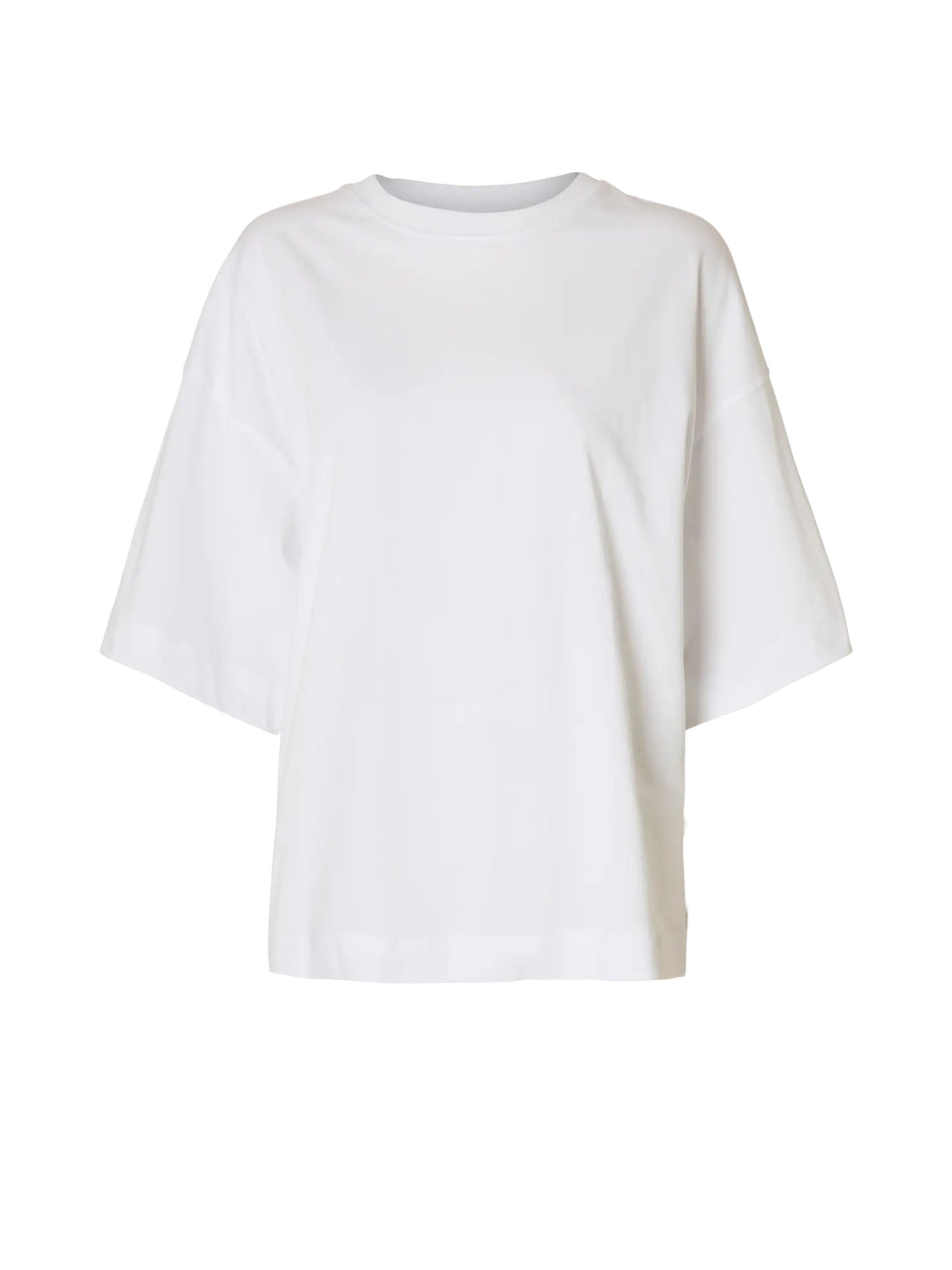 Selected T-shirt SLWCOLWOMAN Oversized Bianco