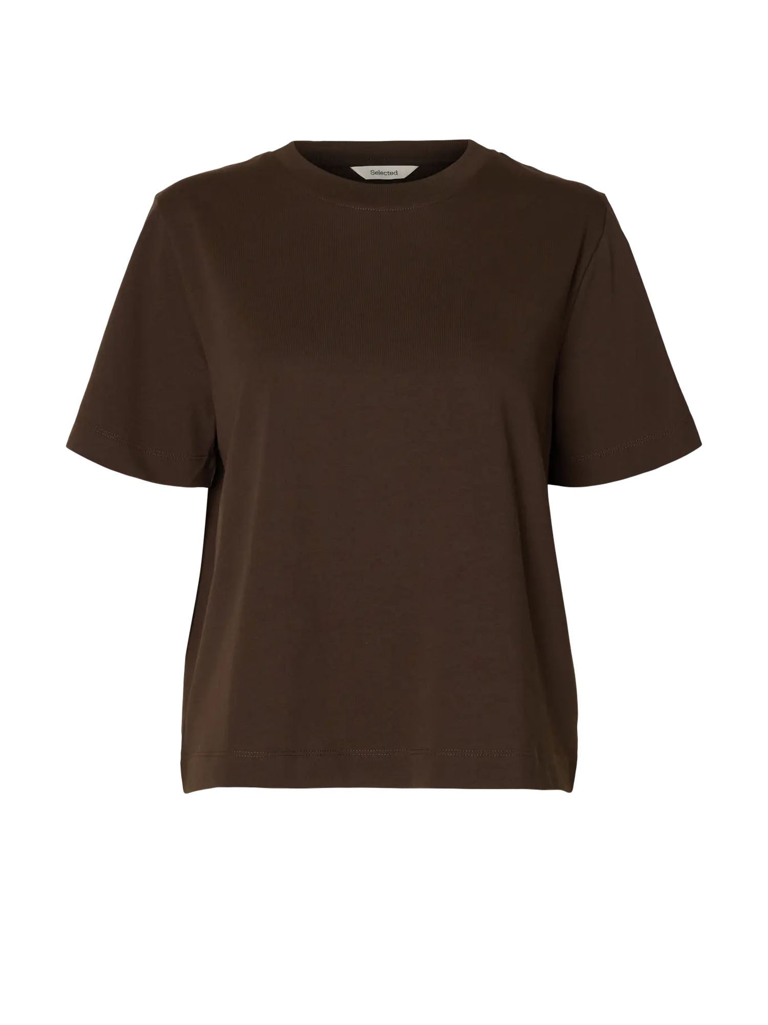 Selected Boxy Tee NOOS Marrone