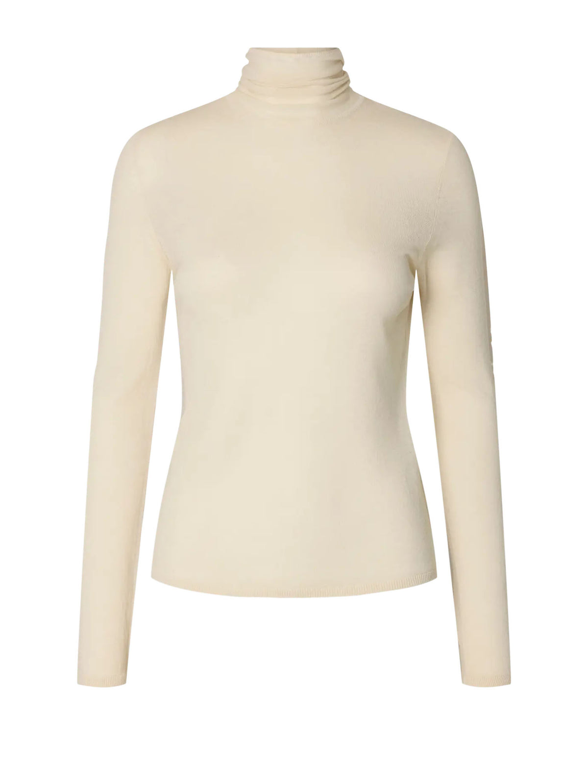 Selected SLWVendy Wool LS Knit Roll Neck Noos Beige