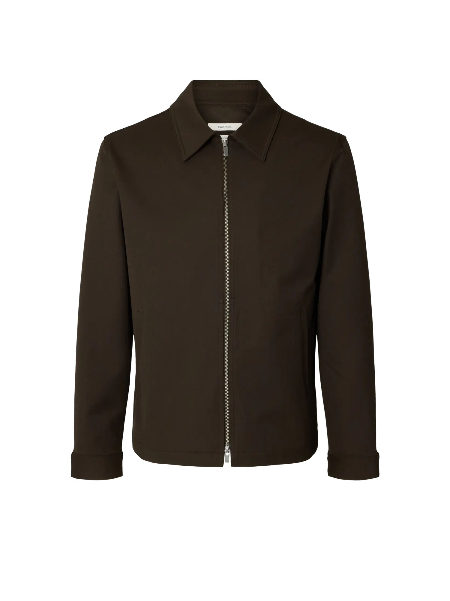 Selected Finn Zip Jacket Noos Marrone