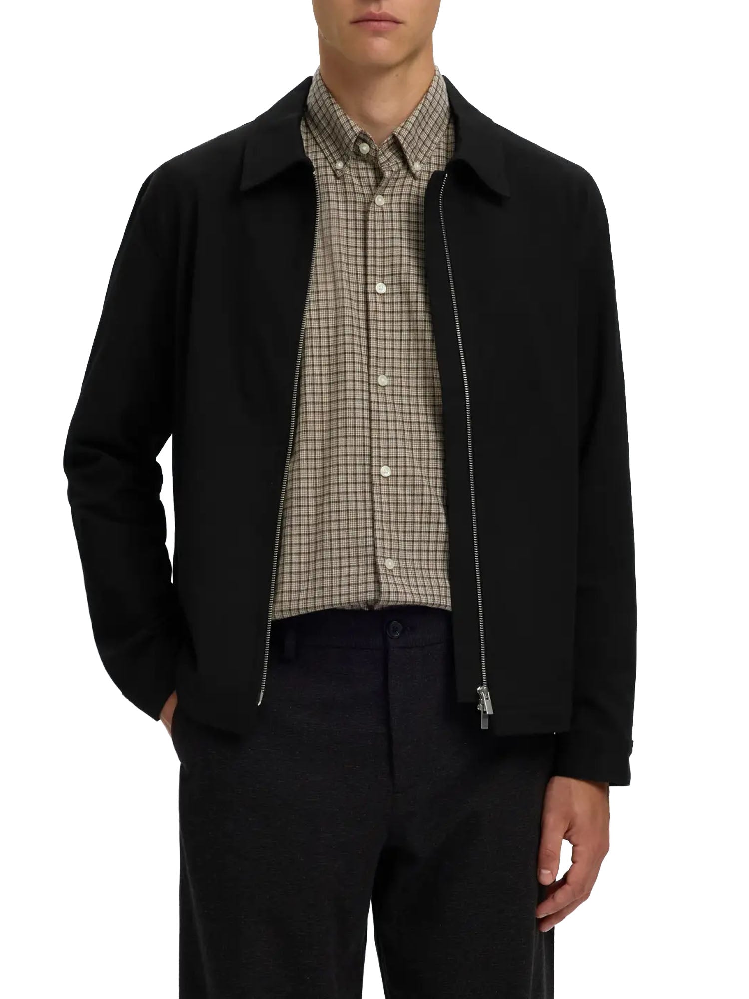 Selected Finn Zip Jacket Noos Nero