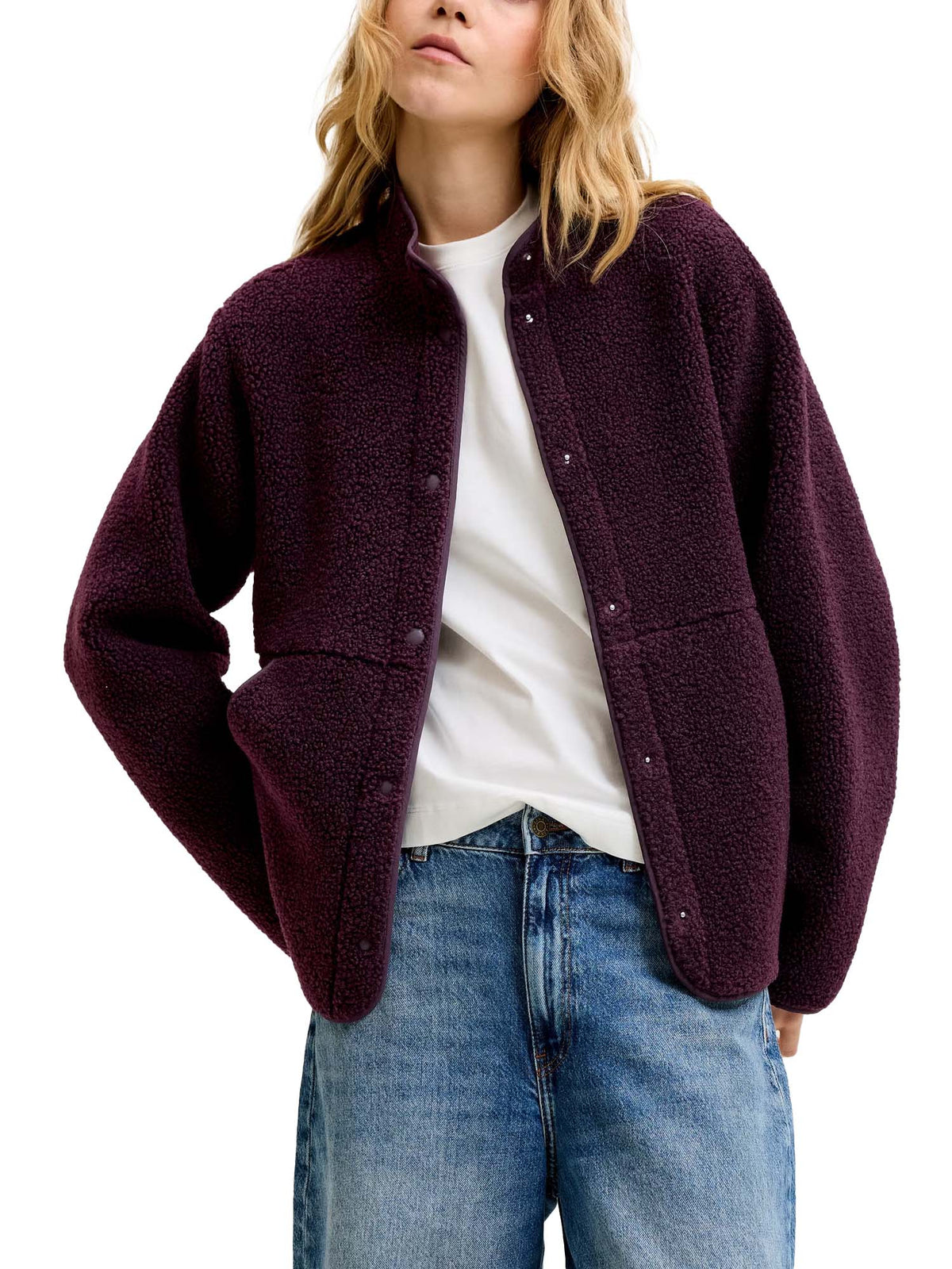 Jjxx Giacca JXVERA Teddy Bordeaux