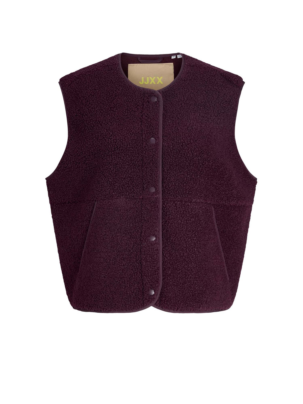 Jjxx Gilet JXVERA Teddy Bordeaux