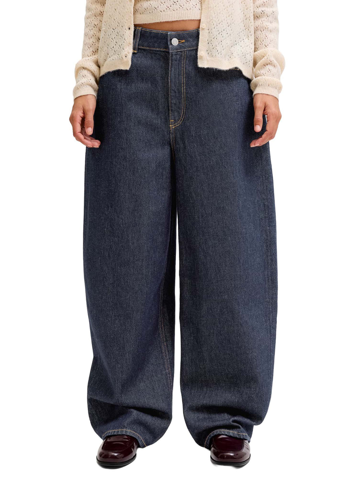 Jjxx Jeans JXSAKAI BAGGY BARREL MW R425 DNM NOOS Blu