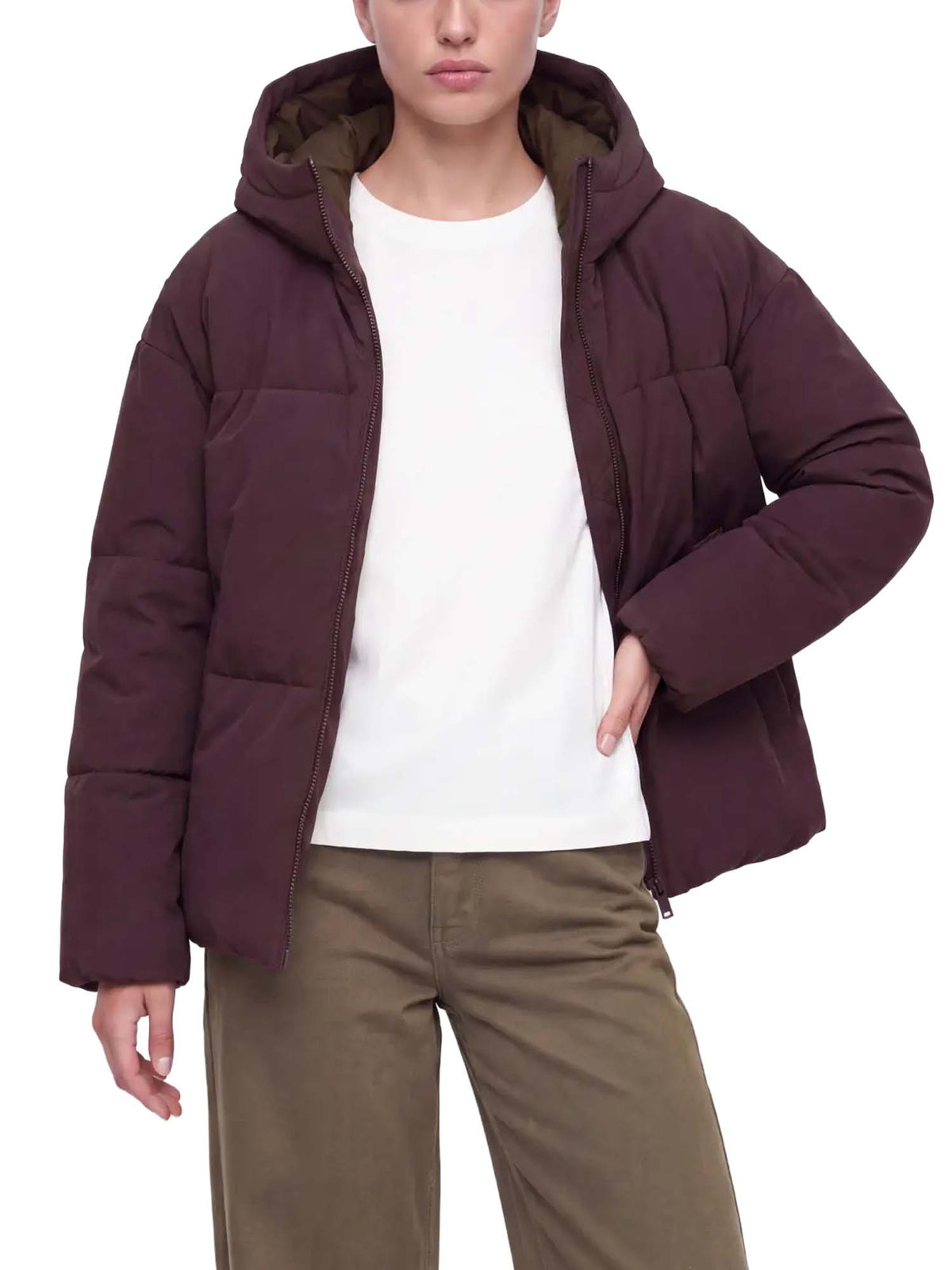 Jjxx Jxgalaxy Puffer Jacket Otw Marrone