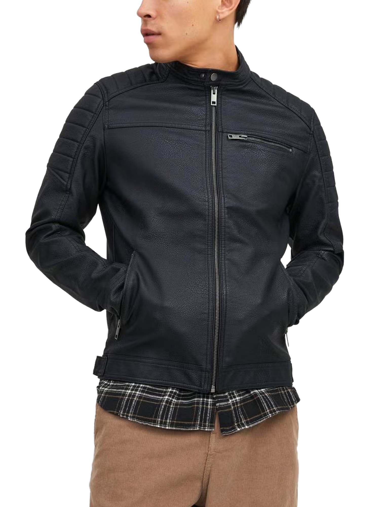 Jack & Jones Giacca in finta pelle scamosciata Nero