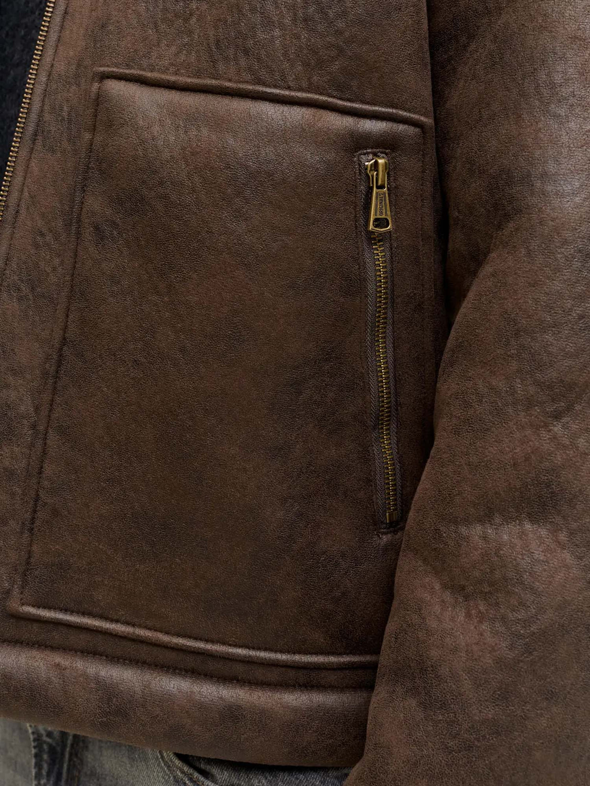 Jack & Jones Jorsalamanco Flight Jacket Sn Marrone