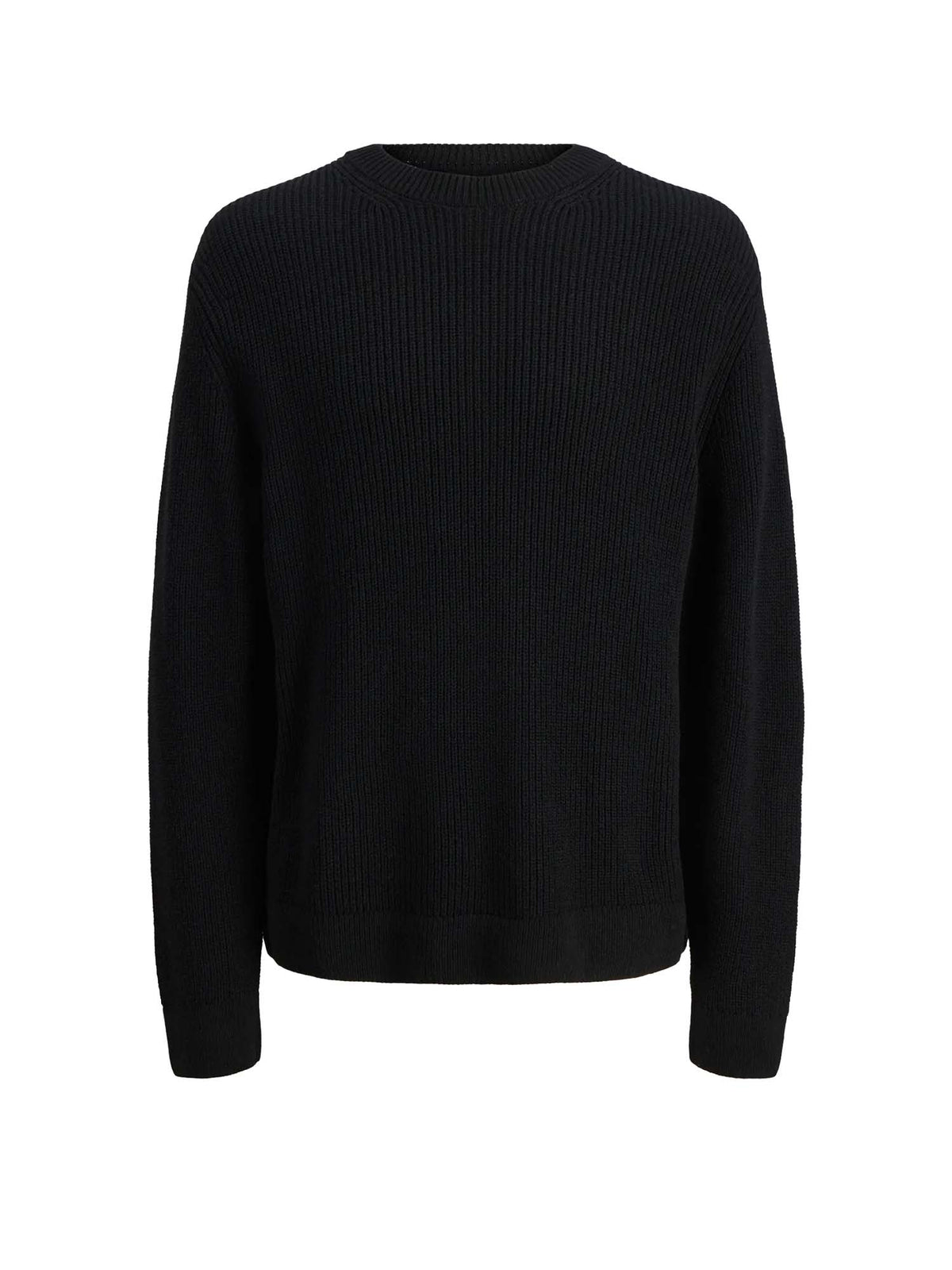 Jack & Jones Jcofusion Knit Label Crew Neck Nero