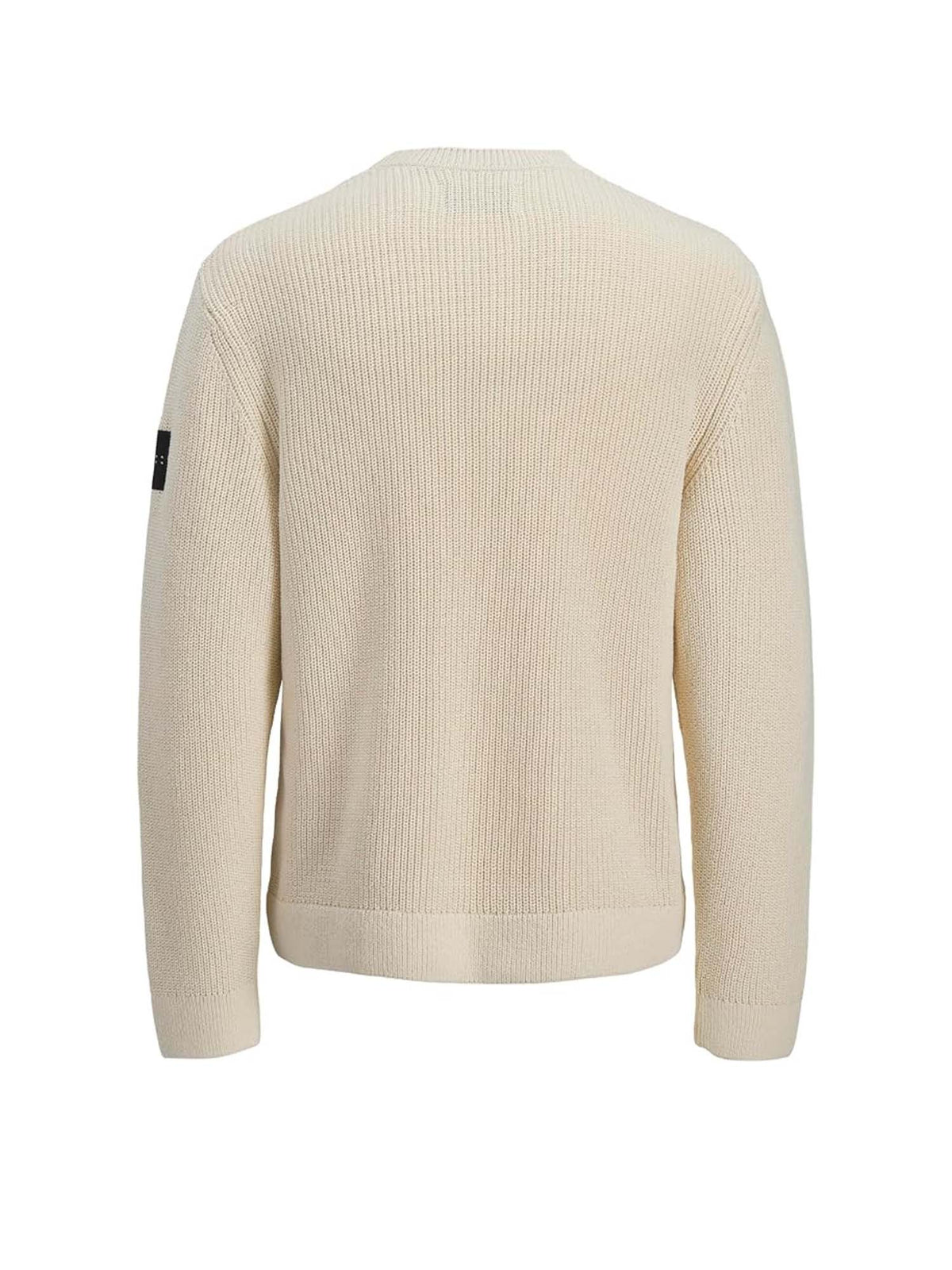 Jack & Jones Jcofusion Knit Label Crew Neck Grigio