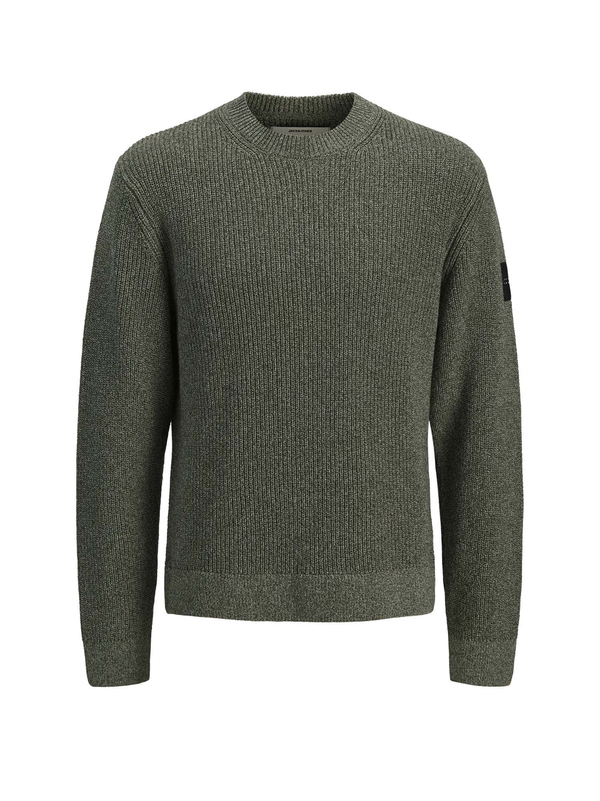 Jack & Jones Jcofusion Knit Label Crew Neck Verde