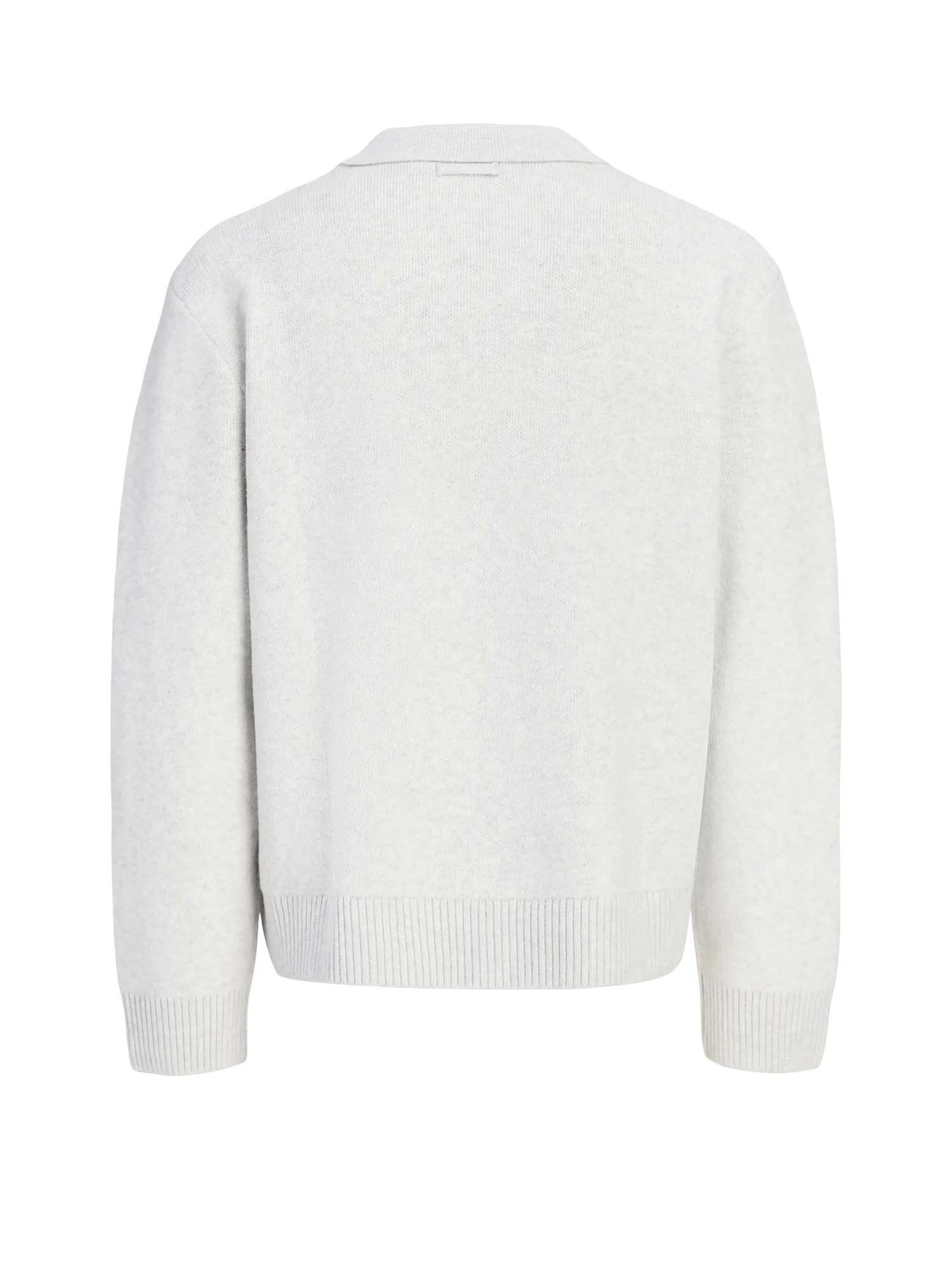 Jack & Jones Jcolegacy Knit Split Neck Polo Grigio