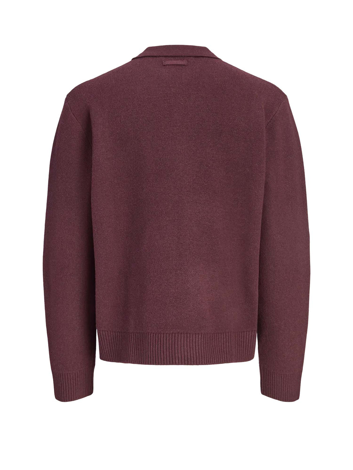 Jack & Jones Jcolegacy Knit Split Neck Polo Marrone